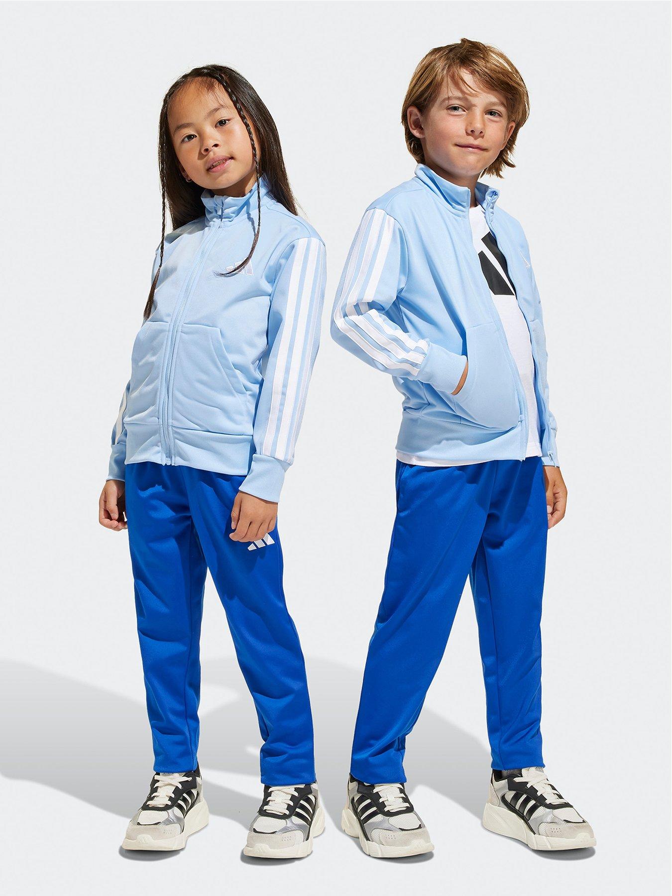 undefined Kids Unisex Essentials Climacool Track Suit  - Blue