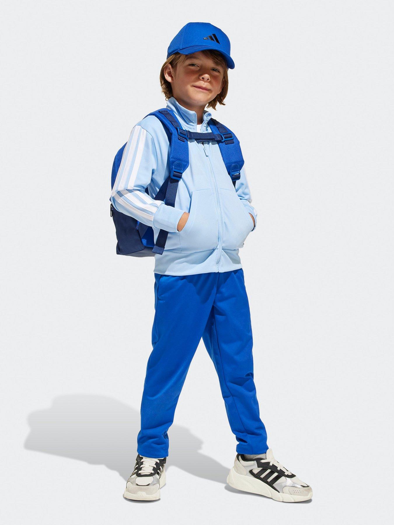 Image 3 of 5 of adidas Sportswear Kids Unisex Essentials Climacool Track Suit  - Blue
