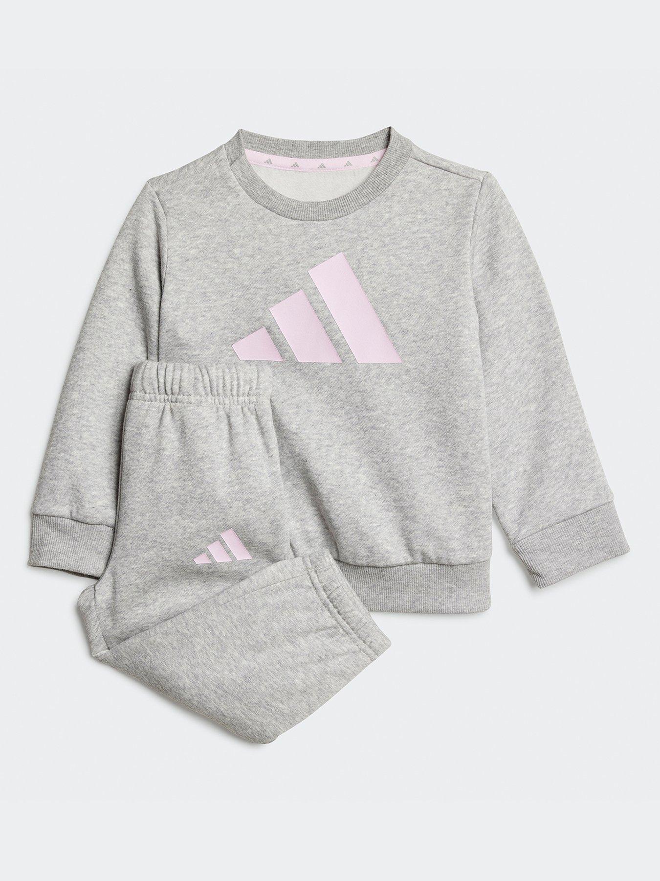 undefined Infant Unisex Essentials Crew And Joggers Set - Grey