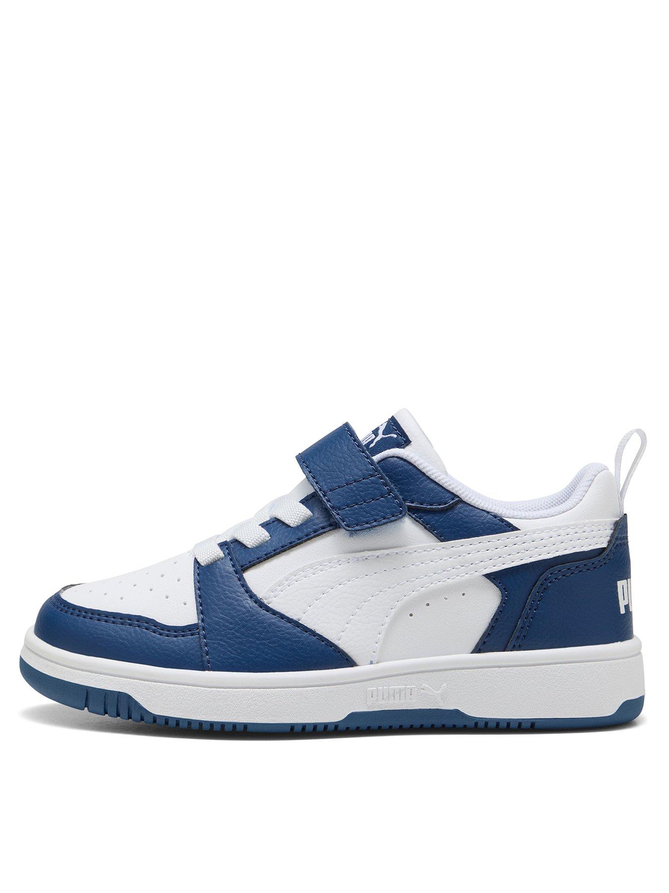 undefined Kids Unisex Rebound V6 Low - White/blue