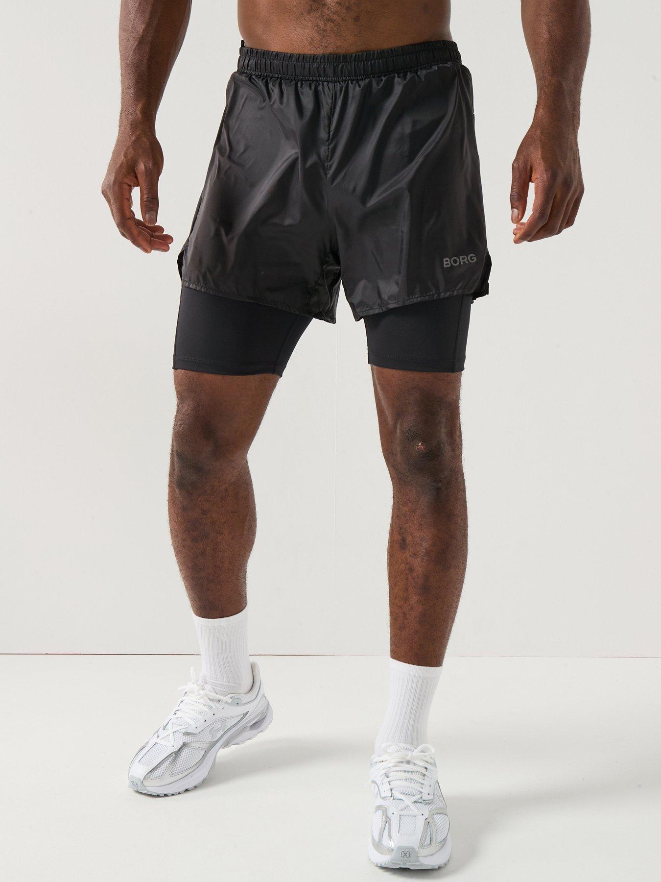 Bjorn Borg Running Shorts 2 In 1 - Black
