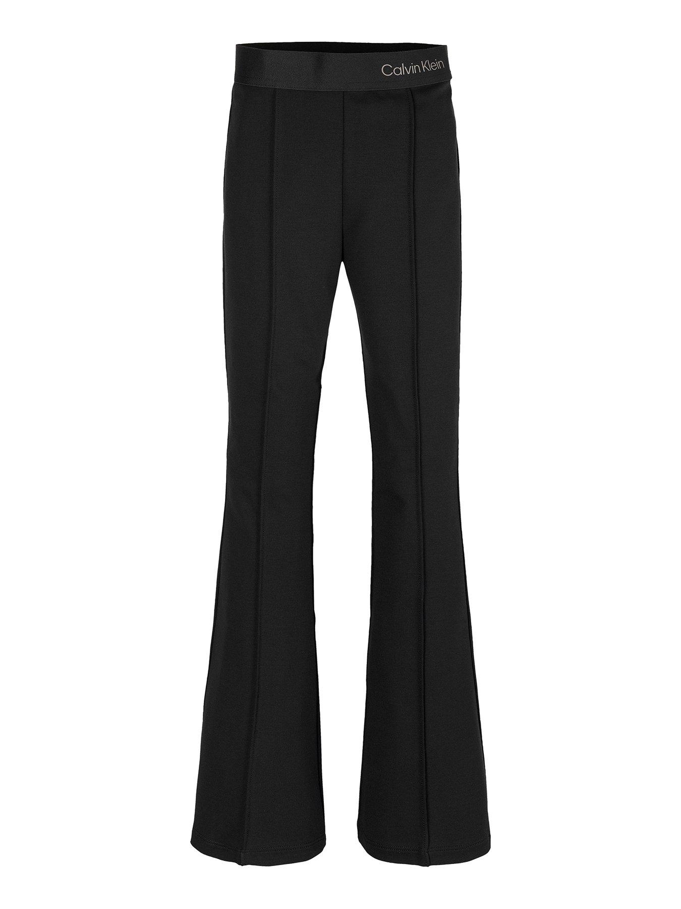 undefined Girls Punto Flare Tape Pants - Black