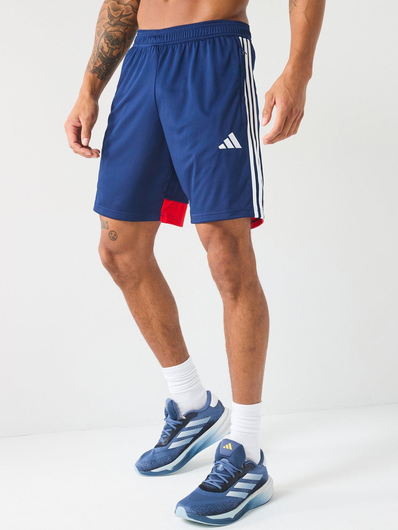 undefined Mens Tiro Essentials Short - Navy/red