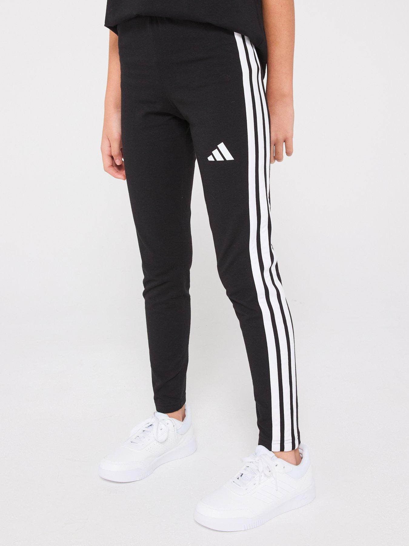 adidas Sportswear Junior Girls Essentials Leggings, Black, Size 11-12 Years