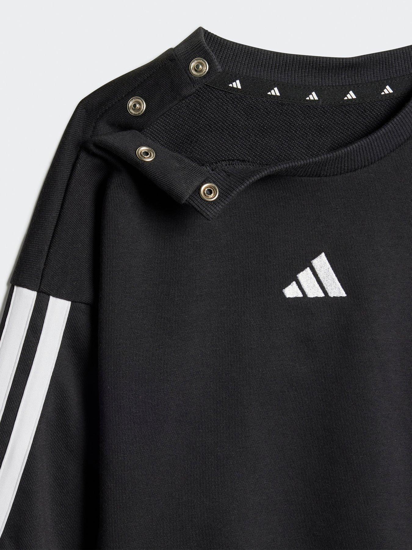 Image 4 of 5 of adidas Sportswear Infant Unisex Essentials Tracksuit - Black