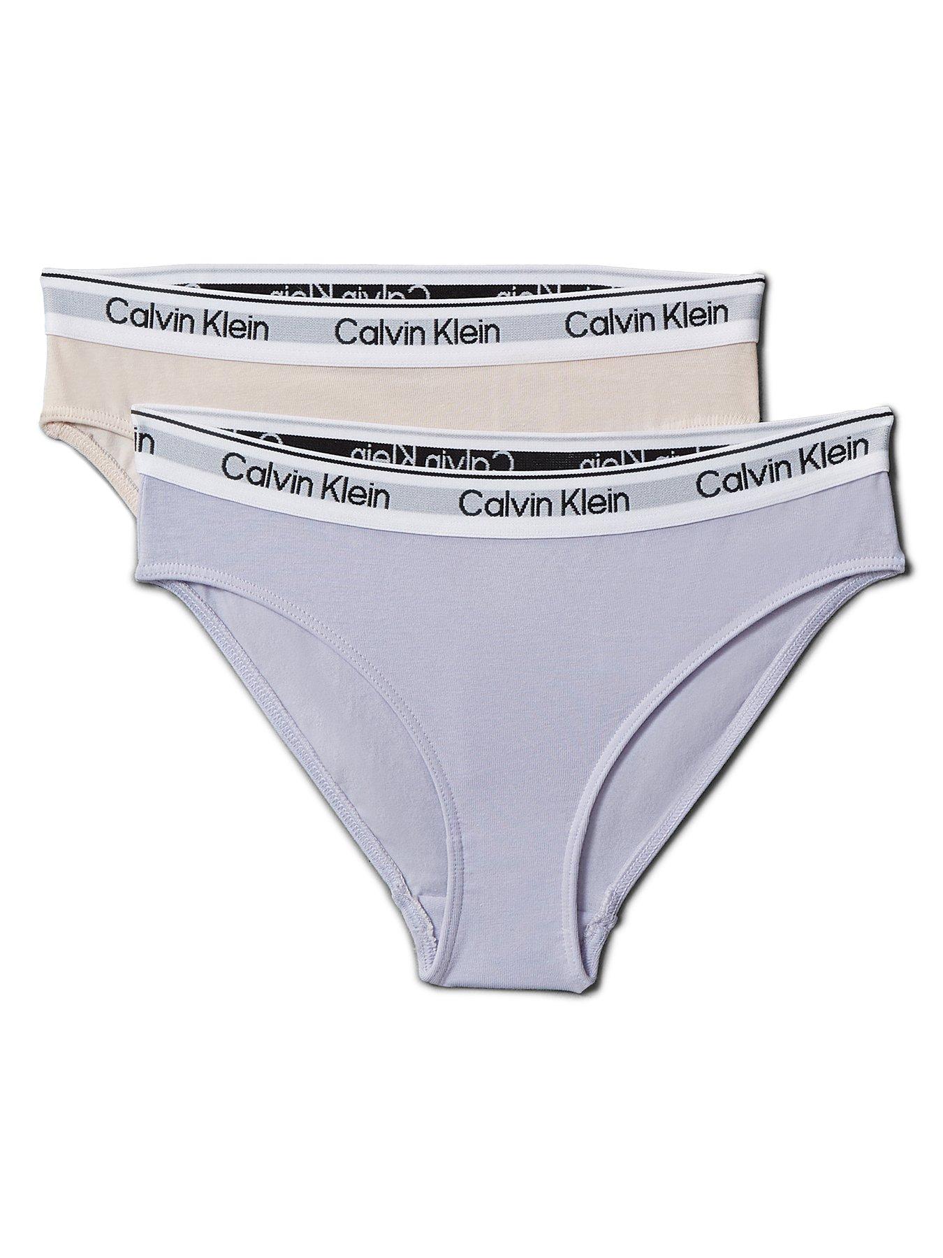 undefined Girls 2 Pack Modern Cotton Bikini Briefs - Multi