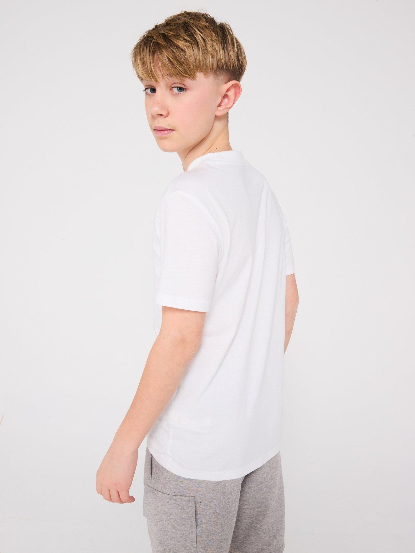 Image 2 of 6 of adidas Sportswear Junior Boys Essentials T-Shirt  - White