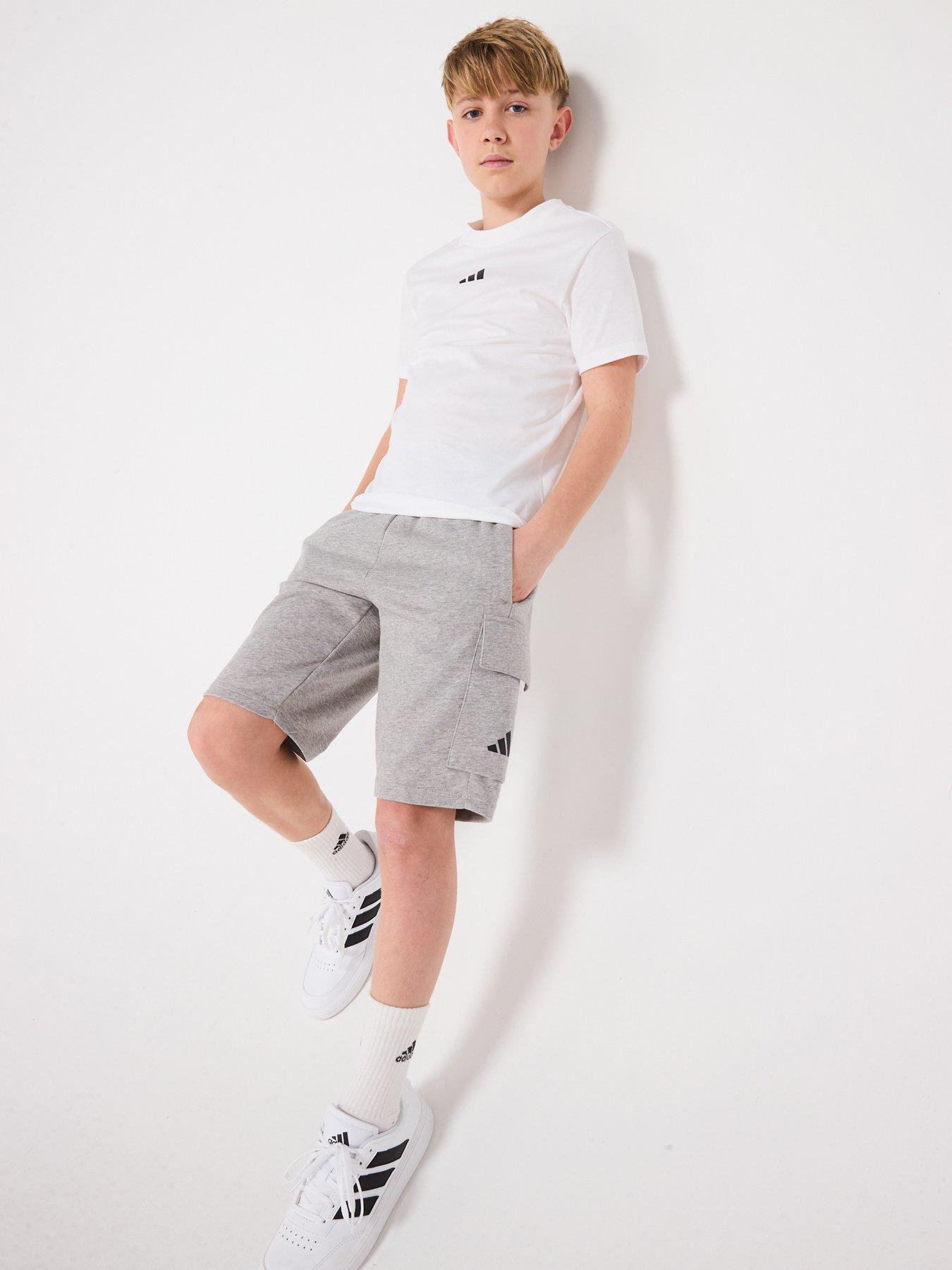 Image 3 of 6 of adidas Sportswear Junior Boys Essentials T-Shirt  - White