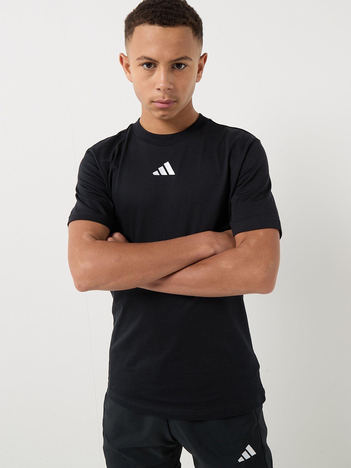 Adidas Sportswear Junior Boys Essentials T-Shirt - Black