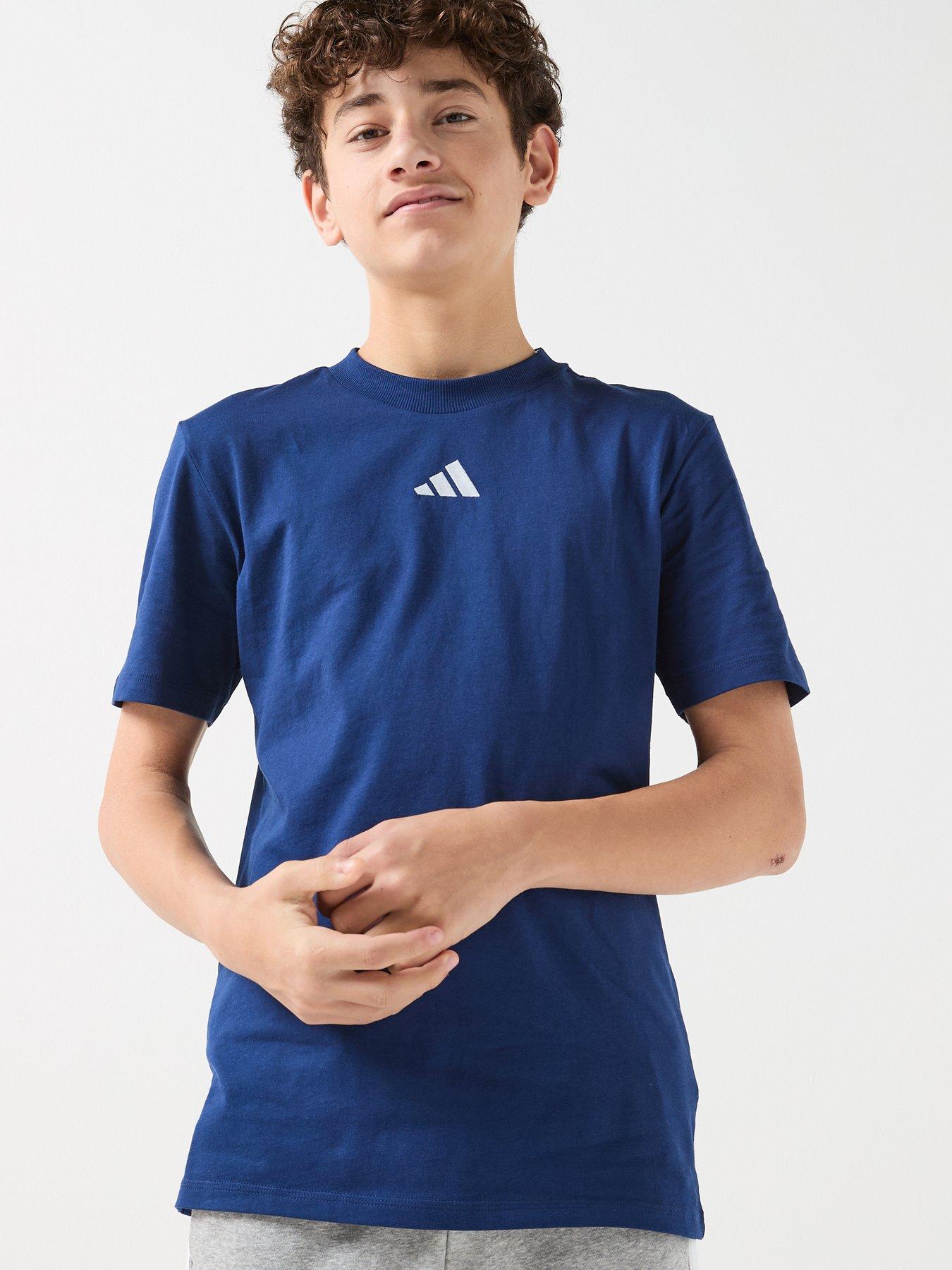 Adidas Sportswear Junior Boys Essentials T-Shirt - Blue