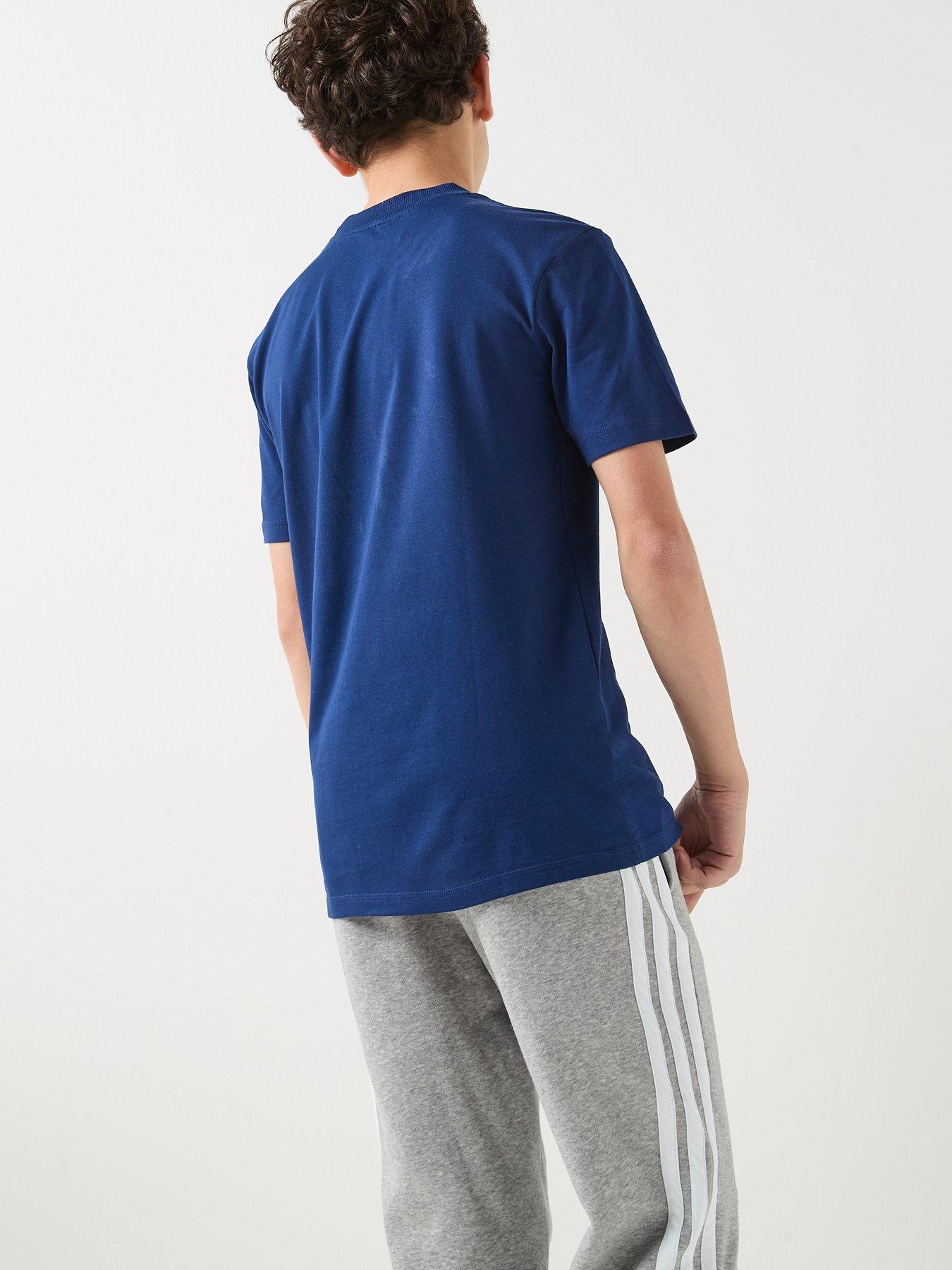 Image 2 of 6 of adidas Sportswear Junior Boys Essentials T-Shirt - Blue