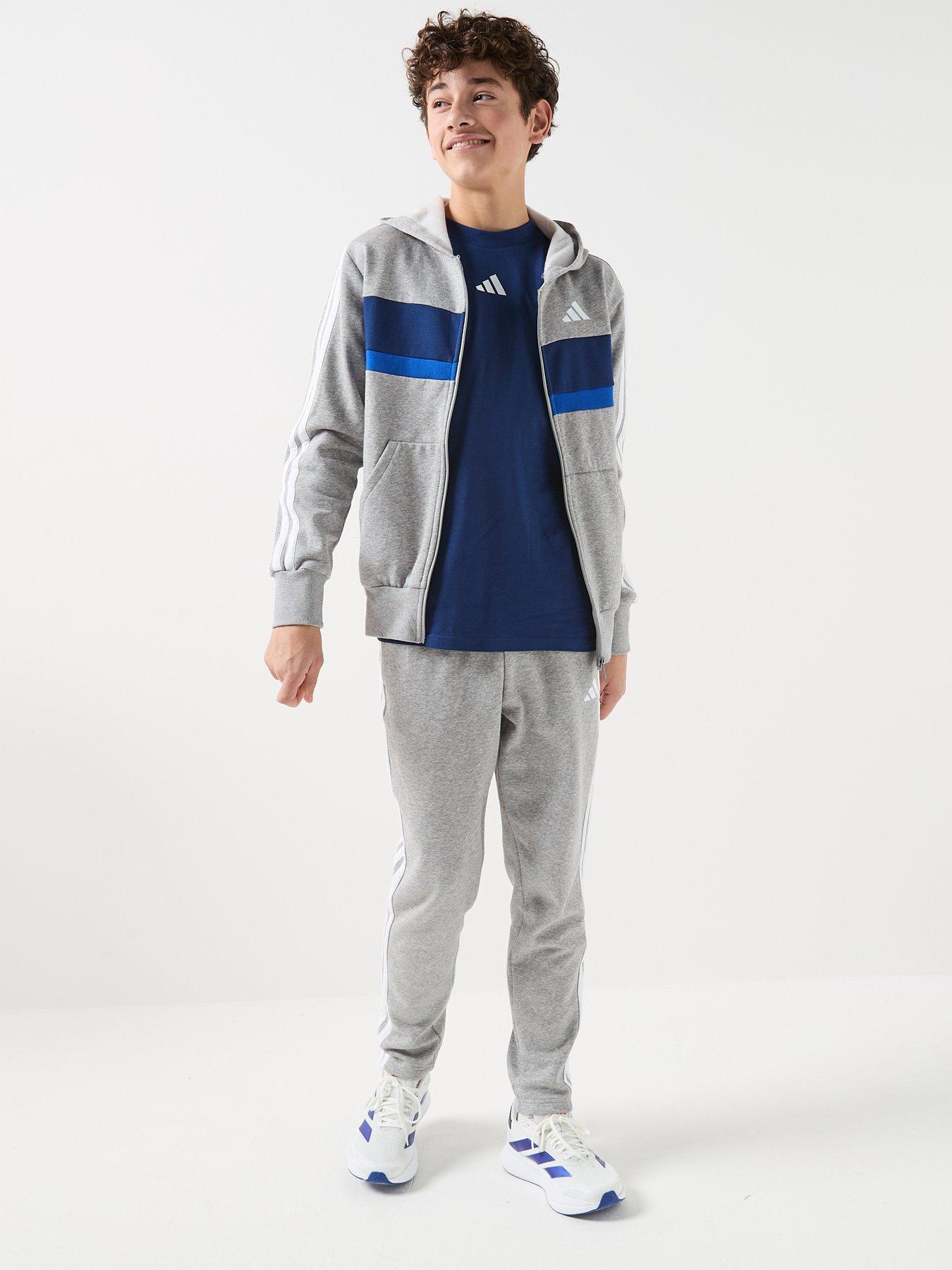 Image 3 of 6 of adidas Sportswear Junior Boys Essentials T-Shirt - Blue