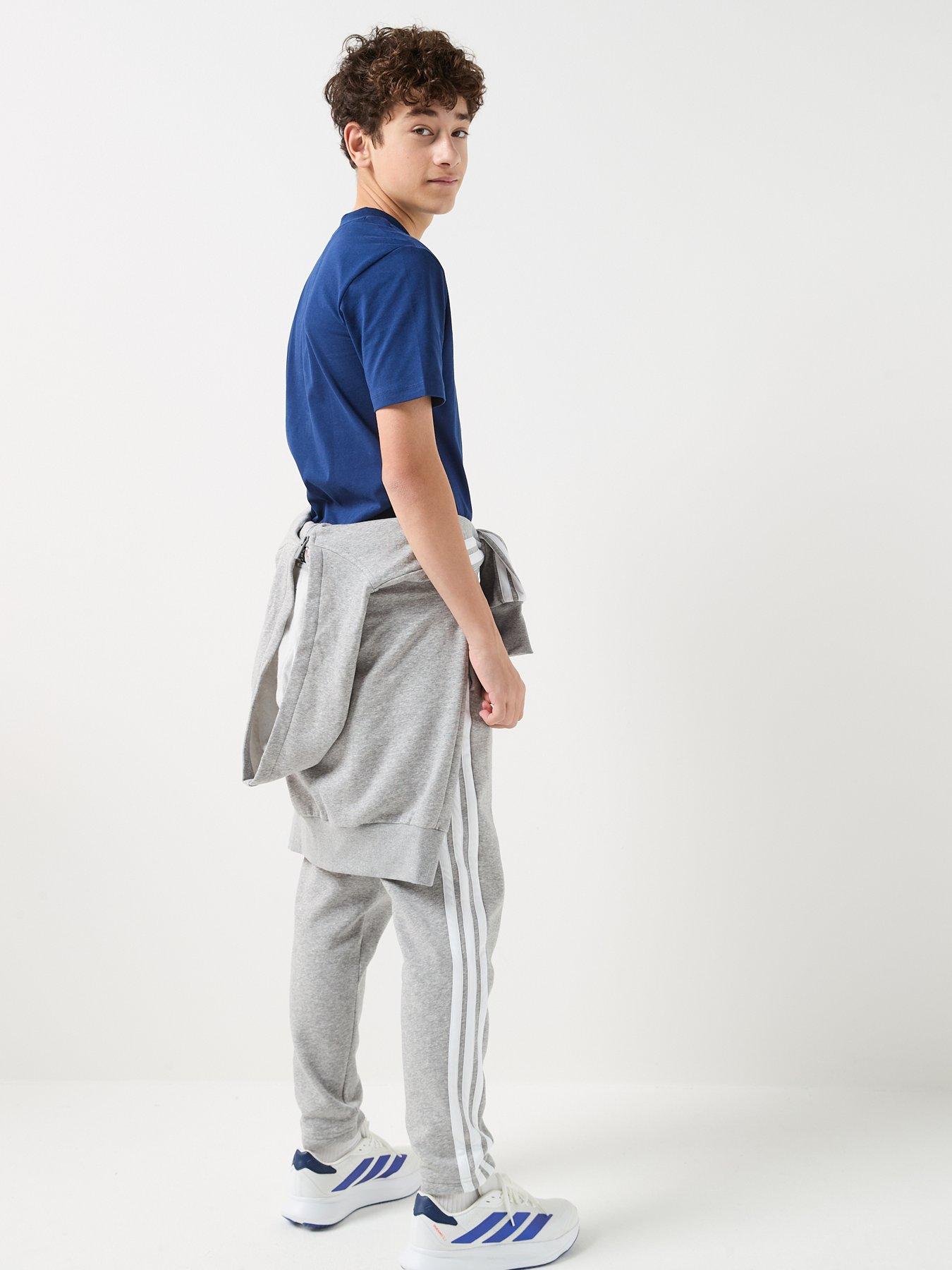 Image 4 of 6 of adidas Sportswear Junior Boys Essentials T-Shirt - Blue