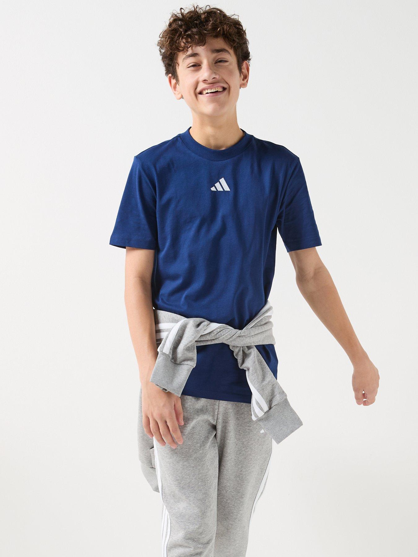 Image 6 of 6 of adidas Sportswear Junior Boys Essentials T-Shirt - Blue