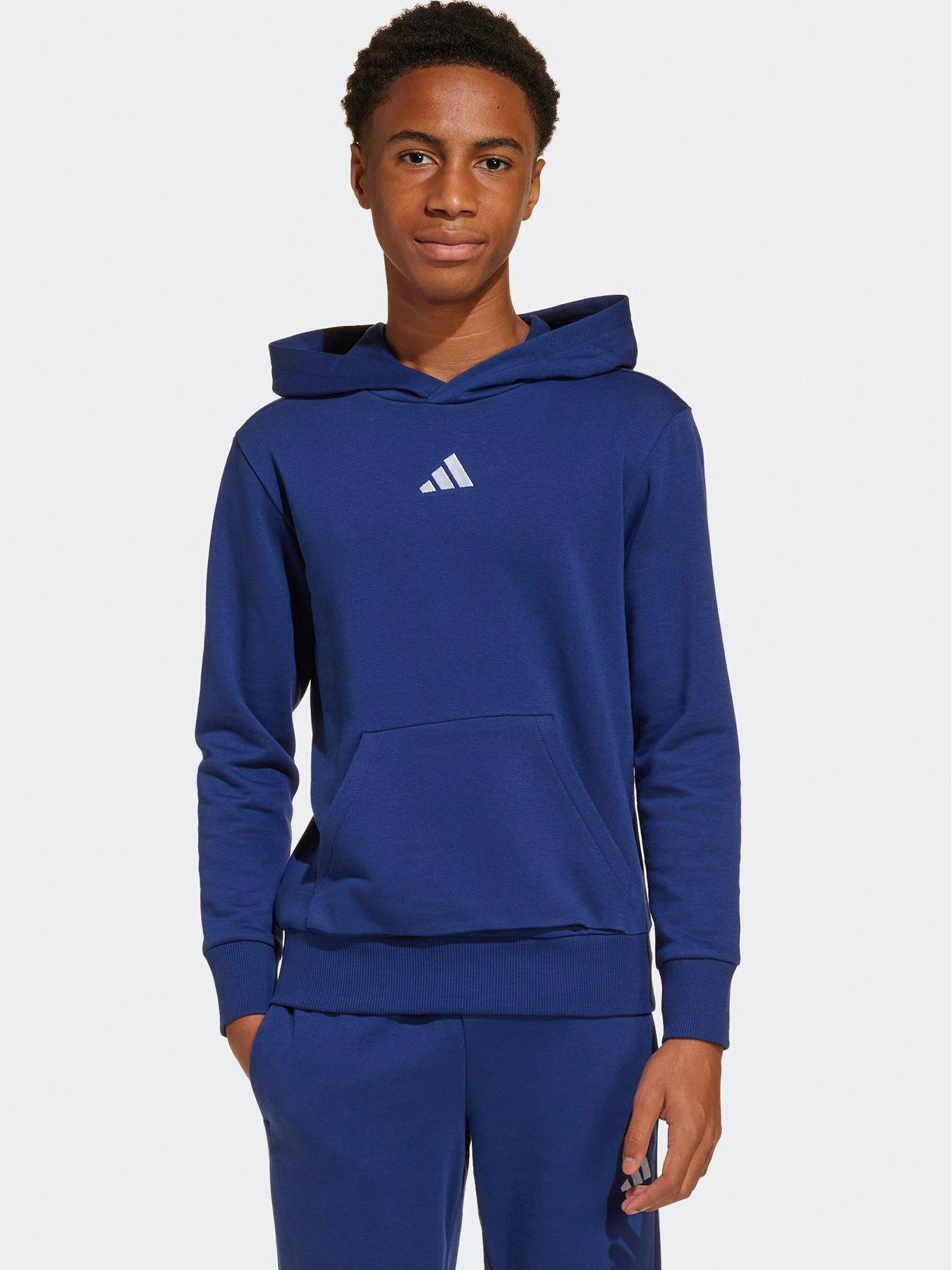 Adidas Sportswear Junior Boys Essentials Hoodie - Blue