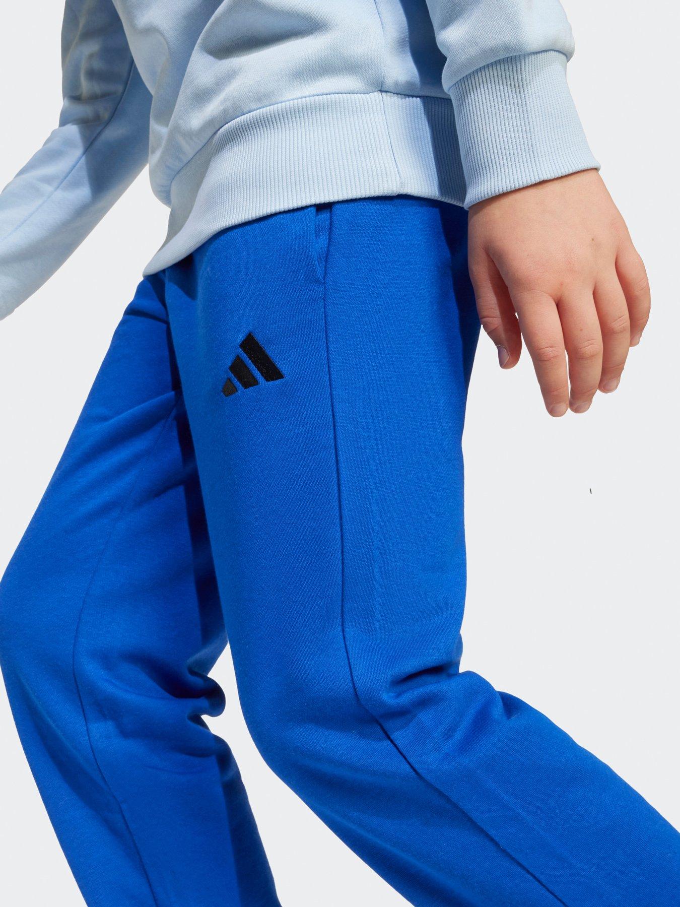 Image 4 of 5 of adidas Sportswear Junior Boys Essentials Joggers  - Blue