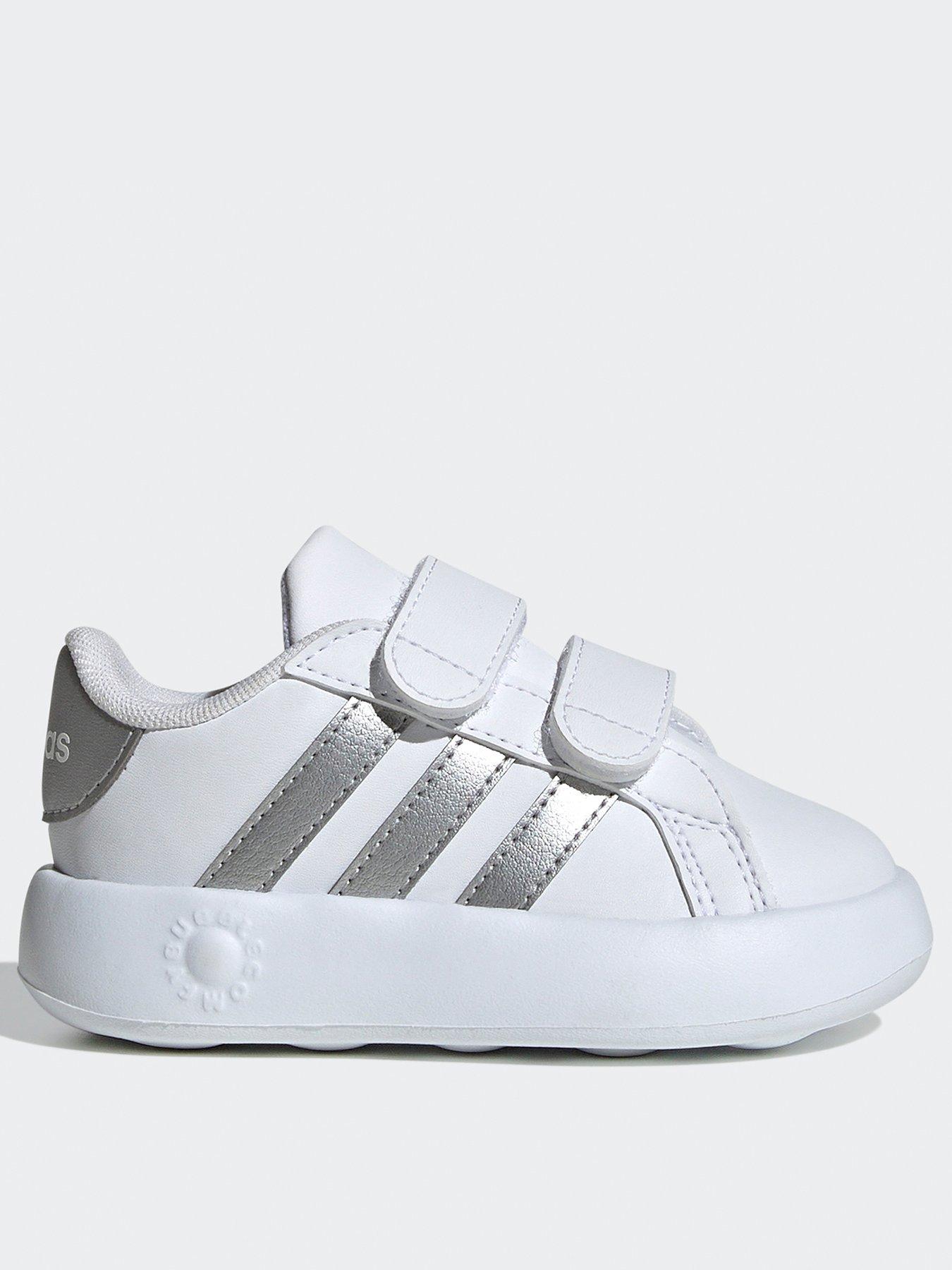 adidas Sportswear Infant Unisex Grand Court 2.0 Shoes Kids - White, White, Size 5 Younger