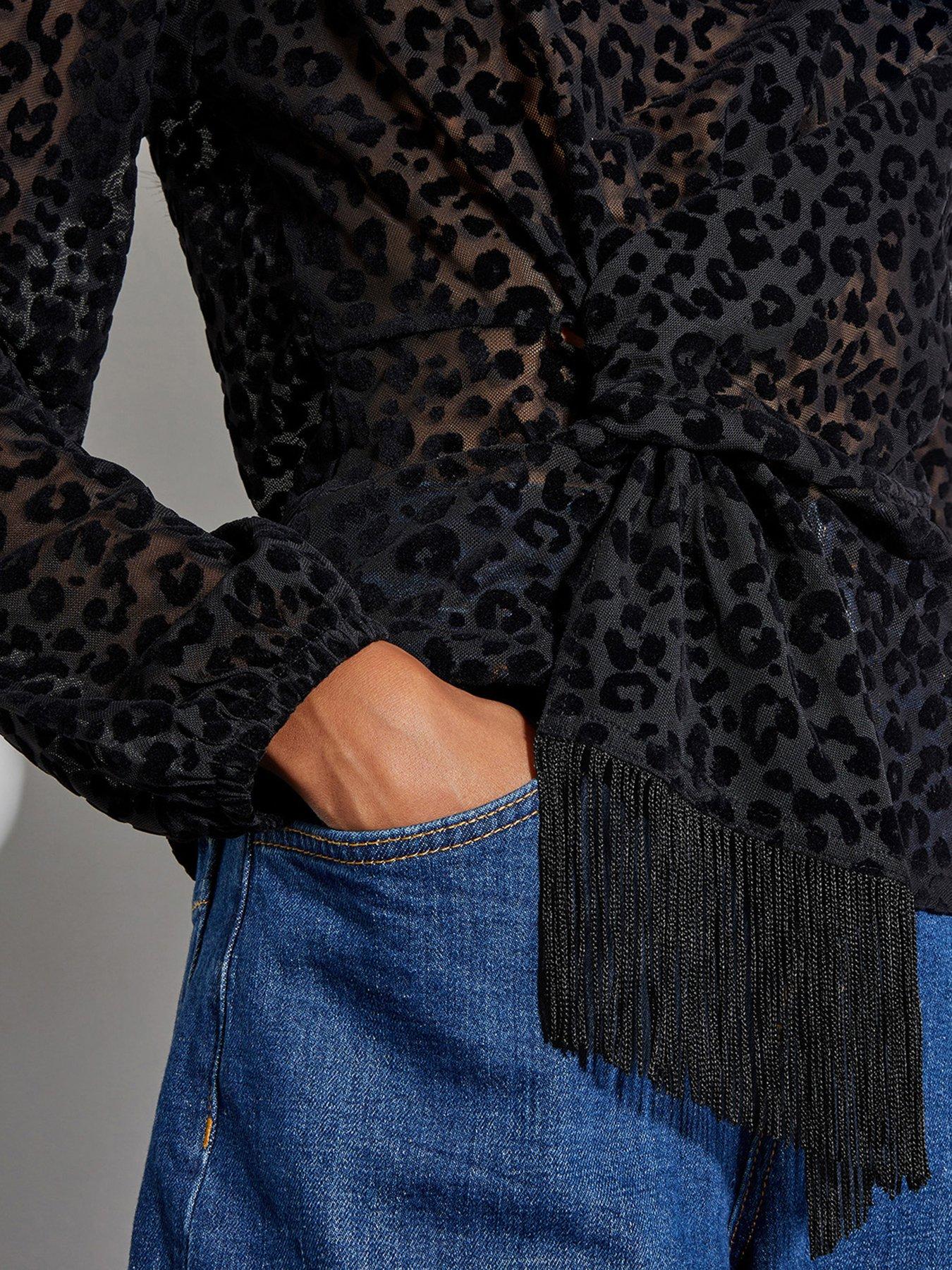 Image 4 of 5 of Monsoon Deb Devoire Top - Black