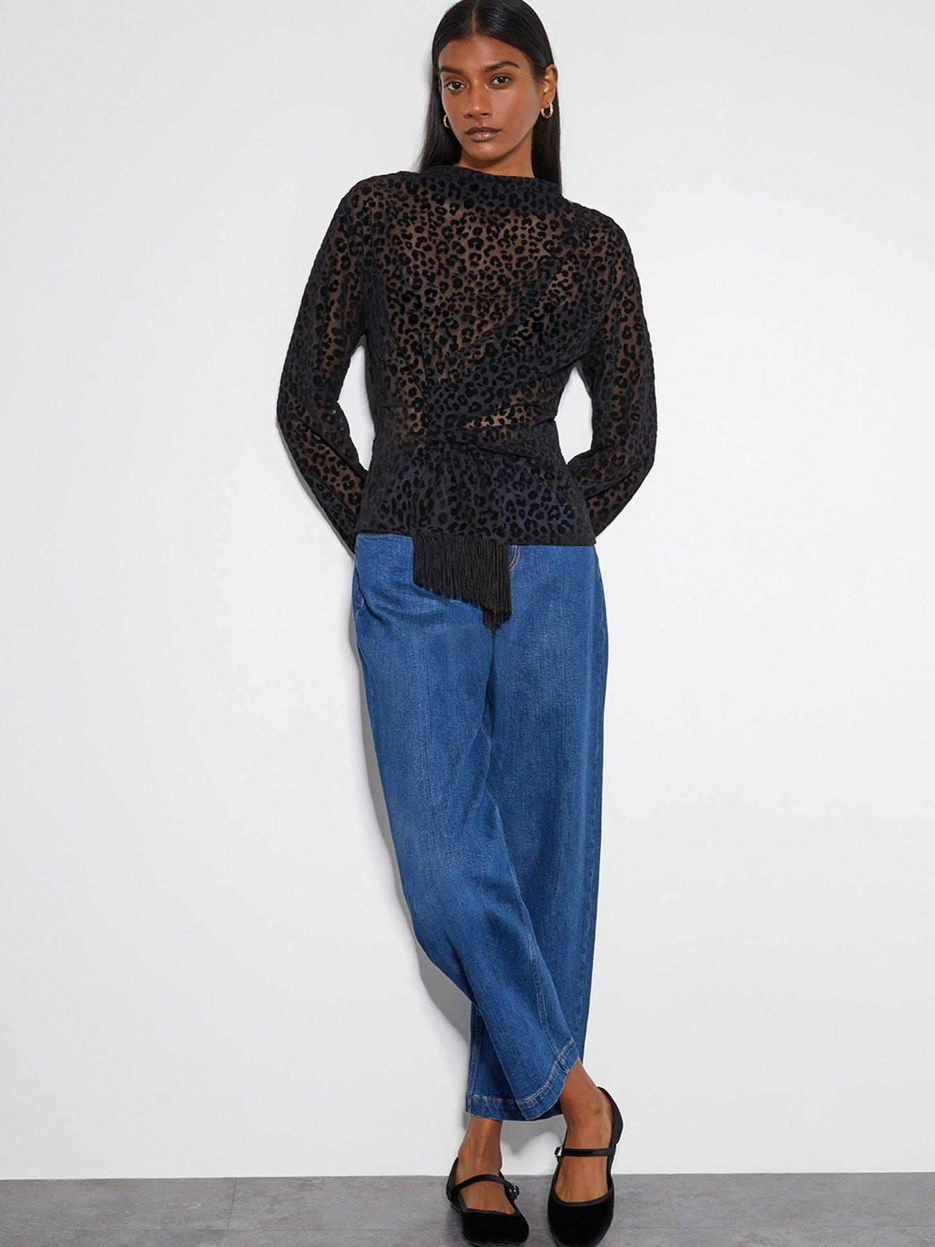 Image 5 of 5 of Monsoon Deb Devoire Top - Black