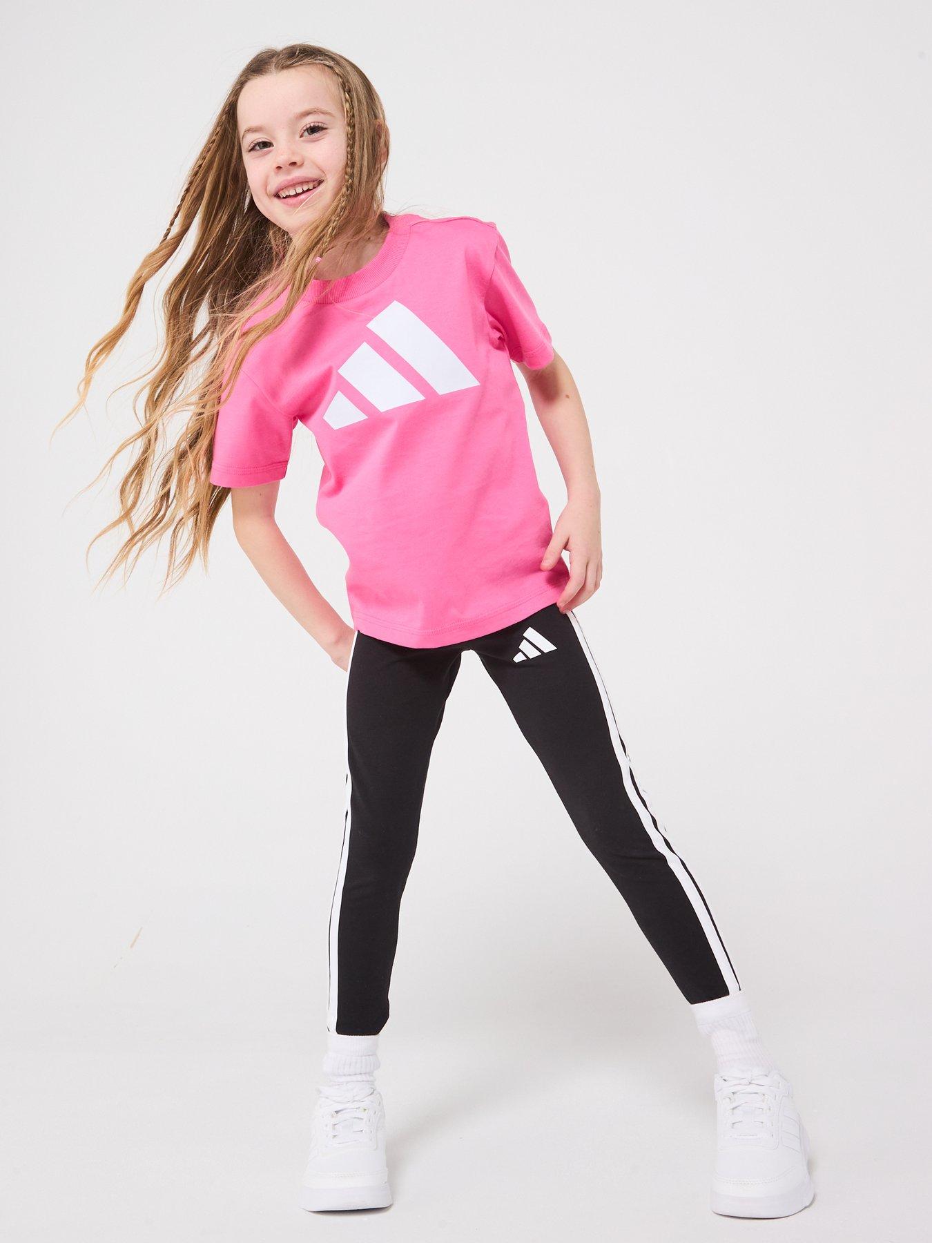 adidas Sportswear Kids Girls Essentials T-shirt - Pink | Very