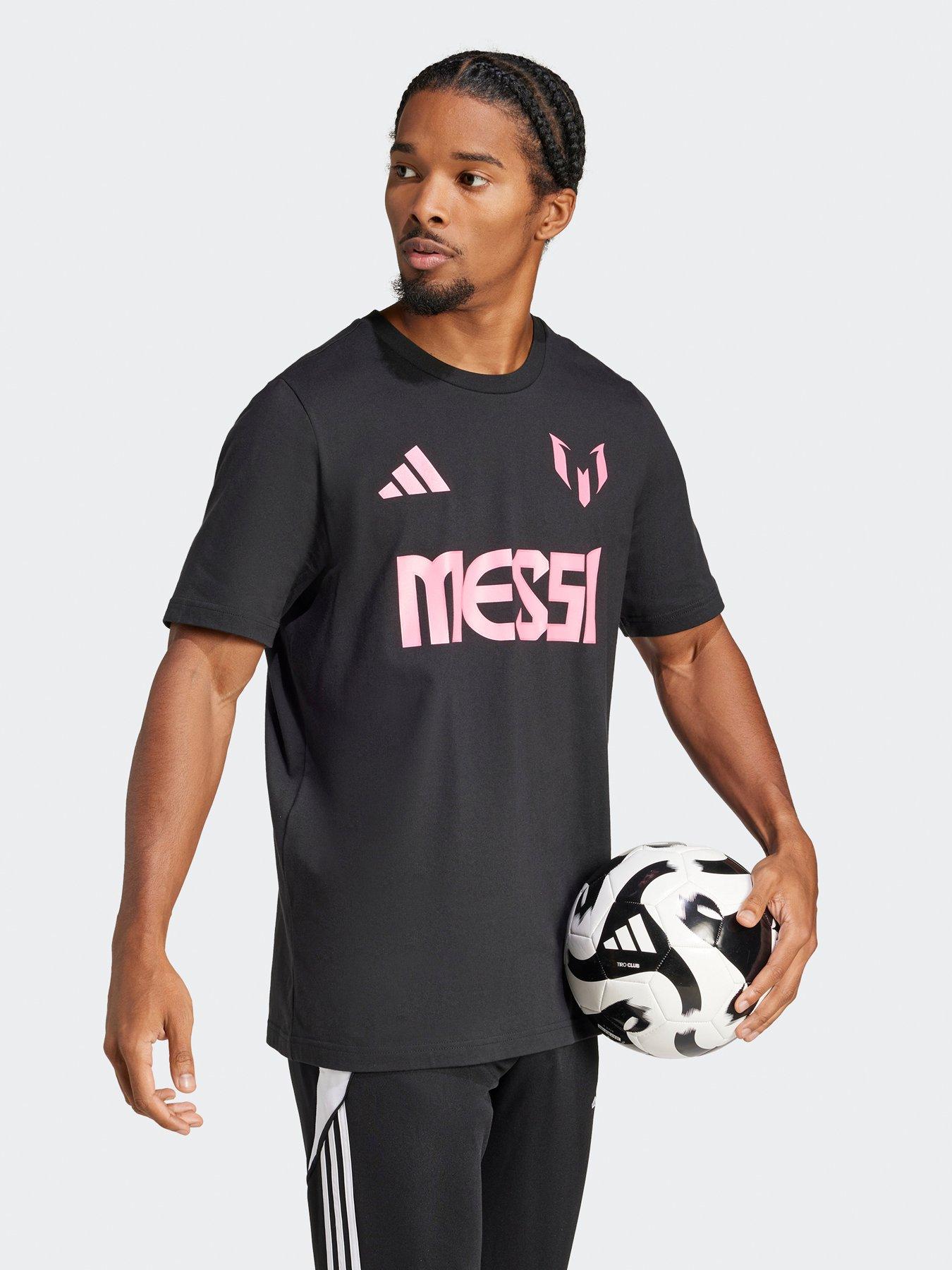 Image 2 of 5 of adidas Mens Messi Name And Number Tee -black