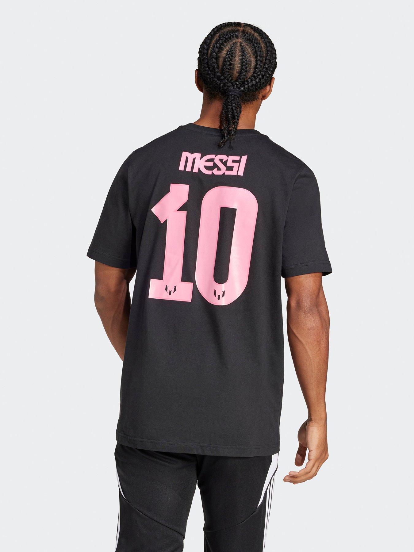 Image 3 of 5 of adidas Mens Messi Name And Number Tee -black