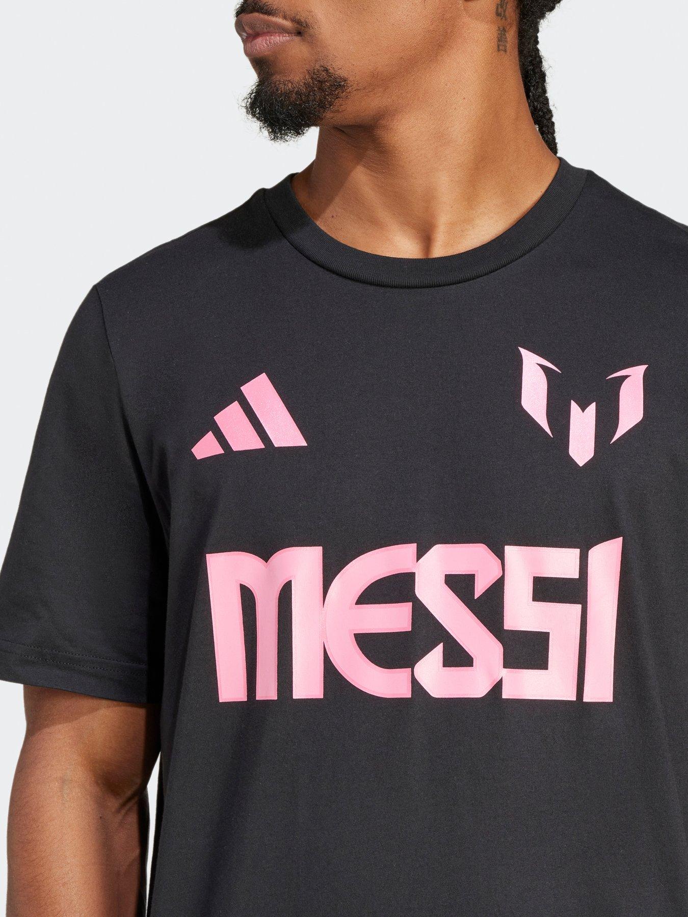 Image 4 of 5 of adidas Mens Messi Name And Number Tee -black