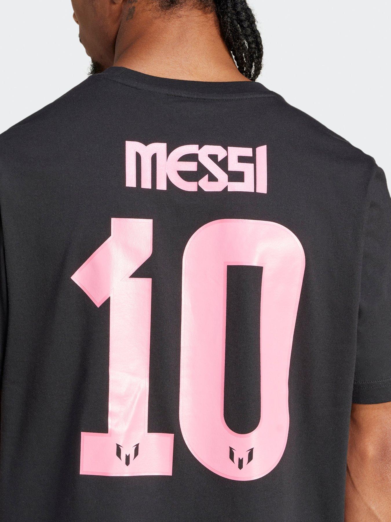 Image 5 of 5 of adidas Mens Messi Name And Number Tee -black