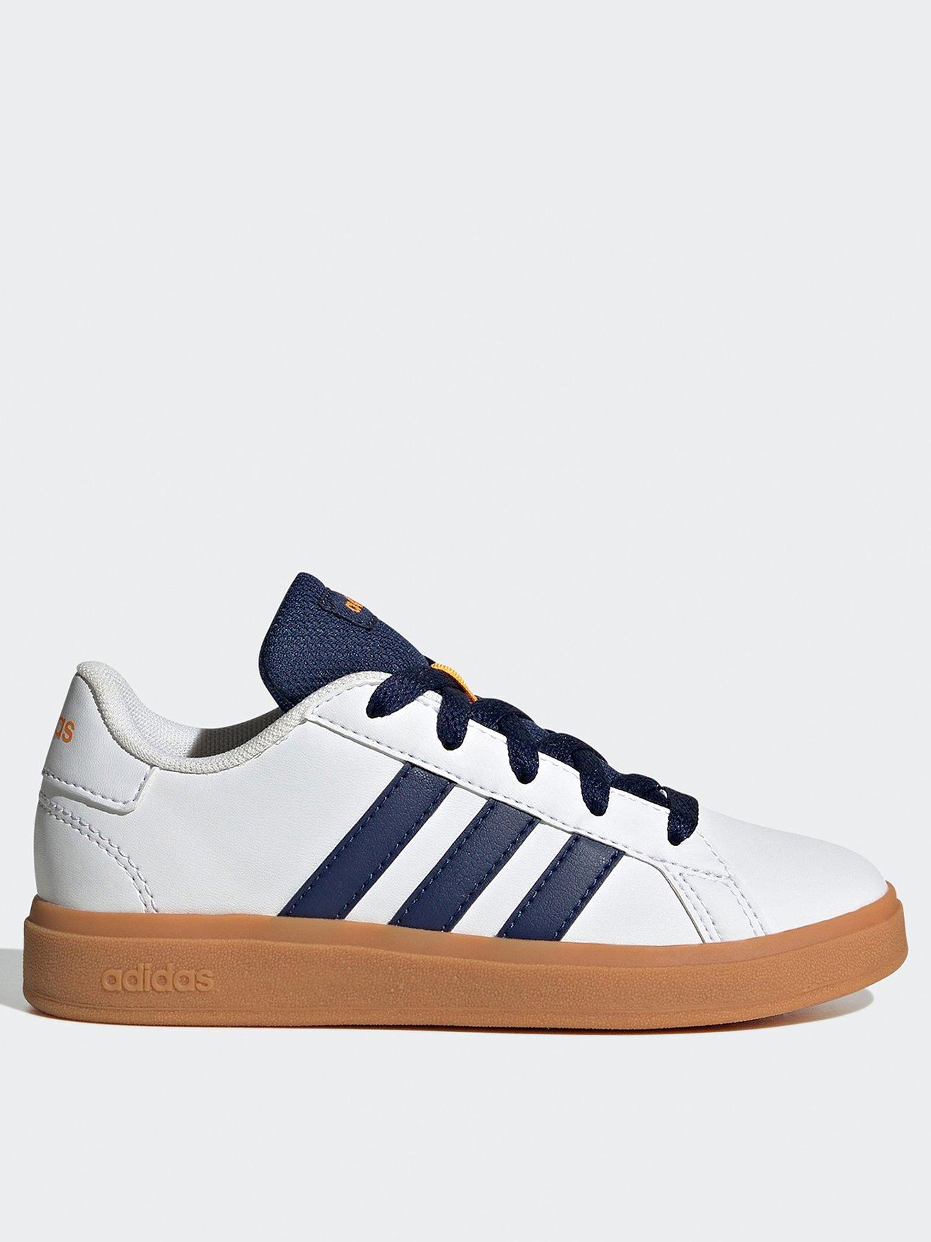 undefined Kids Unisex Grand Court Lifestyle Tennis Lace-Up Shoes - White