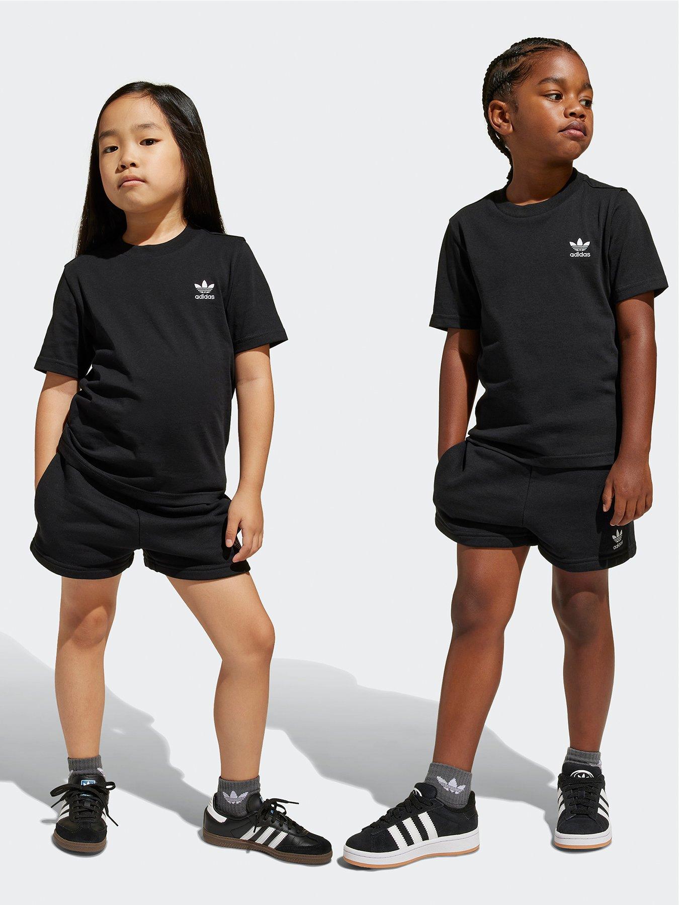 undefined Kids Unisex Shorts and Tee Set  - Black