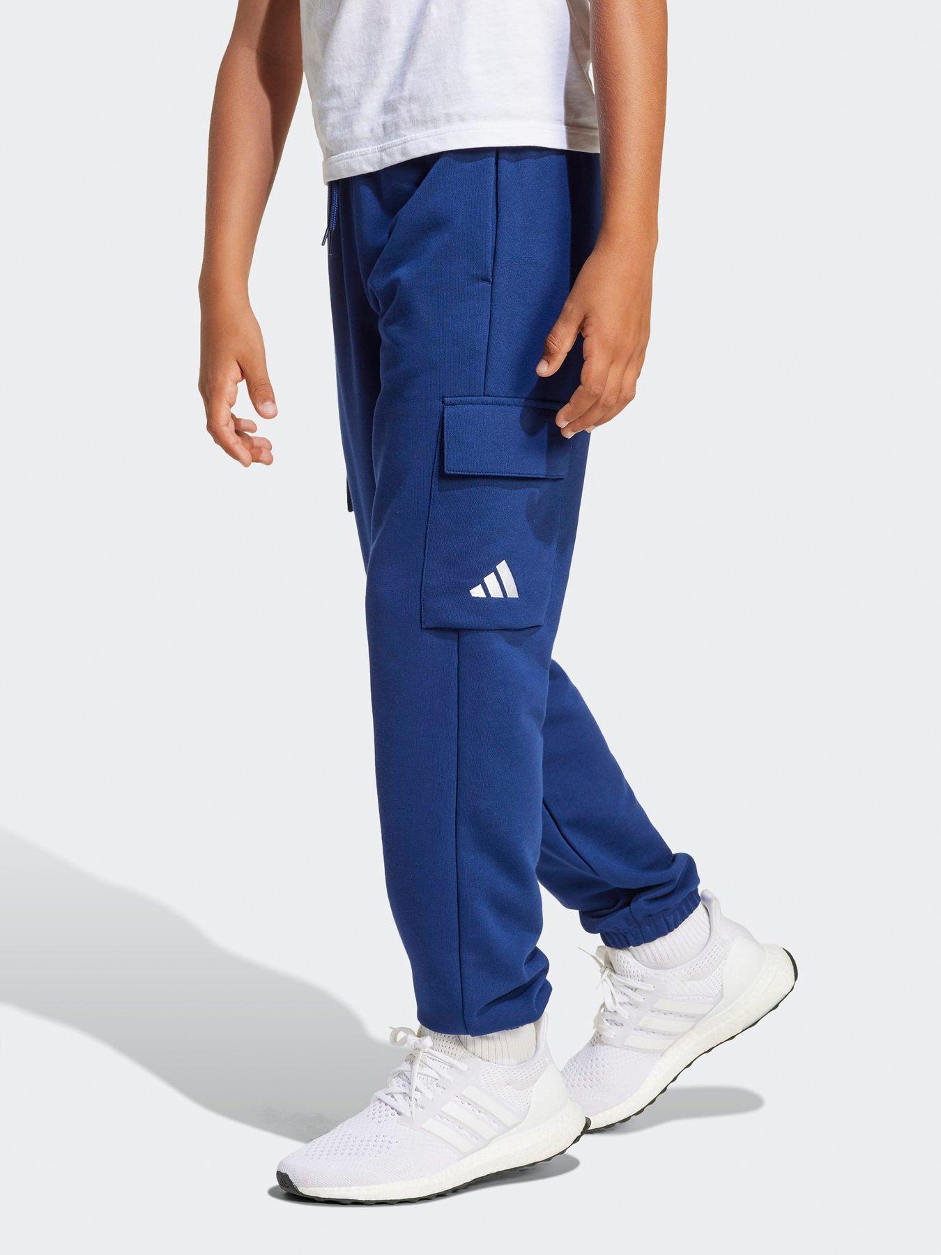 undefined Junior Boys Essentials Cargo Joggers  - Blue