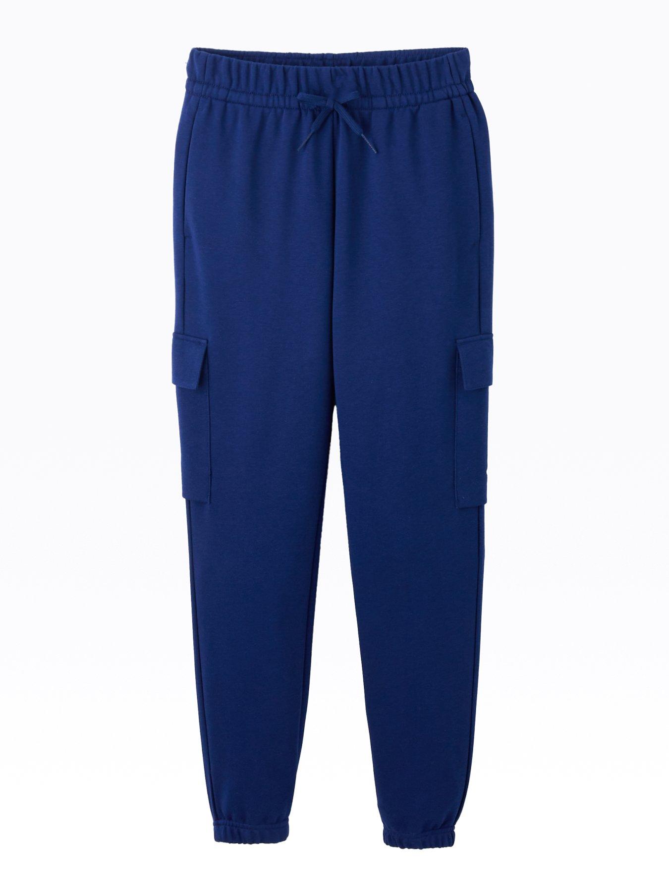 undefined Junior Boys Essentials Cargo Joggers  - Blue