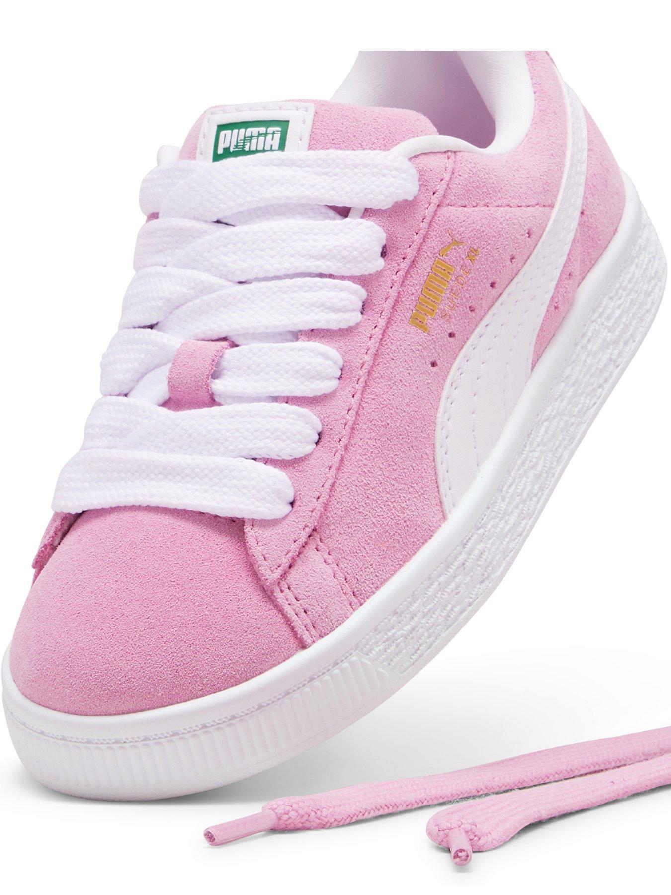 Puma Kids Unisex Suede Xl Pink Very