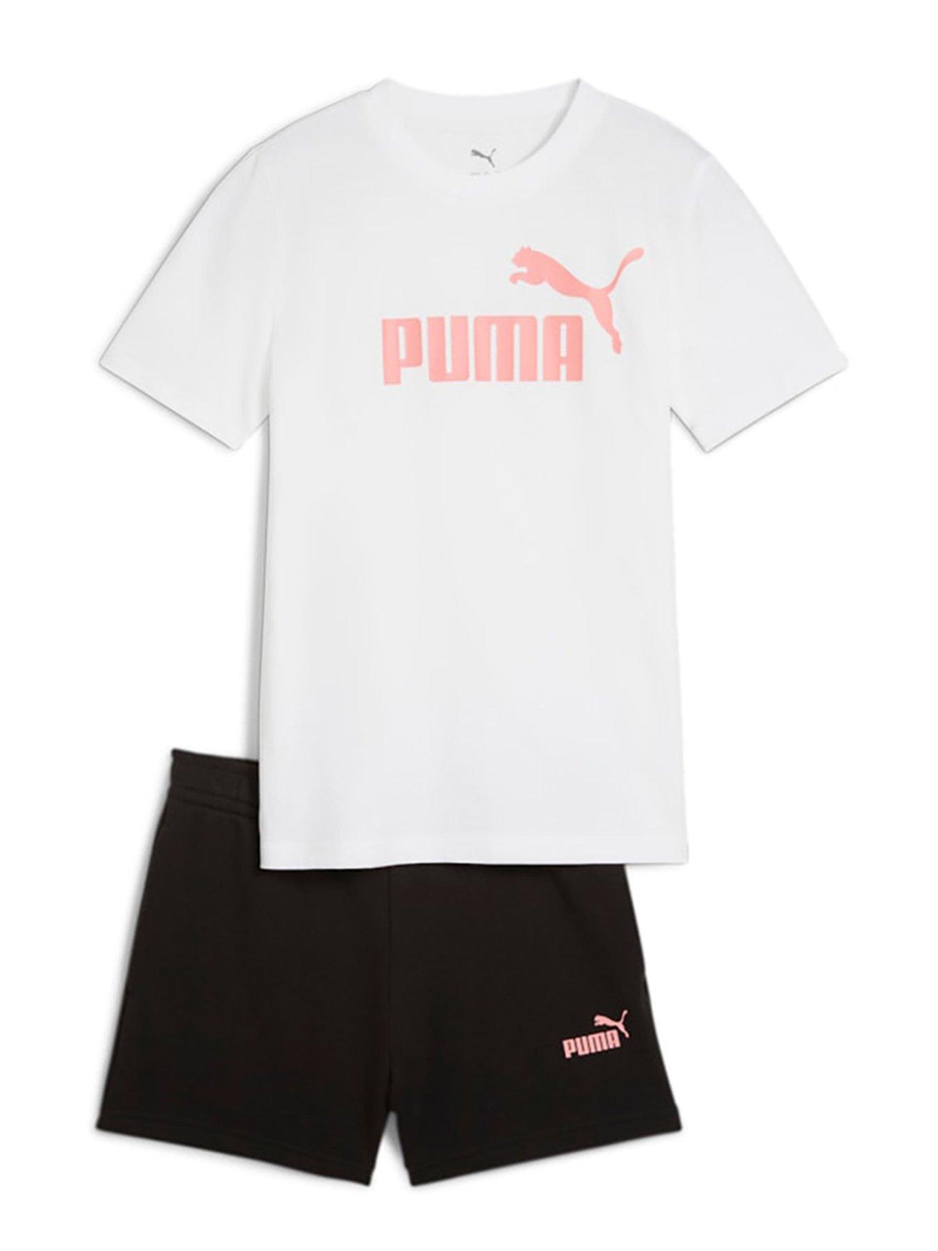 undefined Junior Unisex T-Shirt and Short Set - Black/White