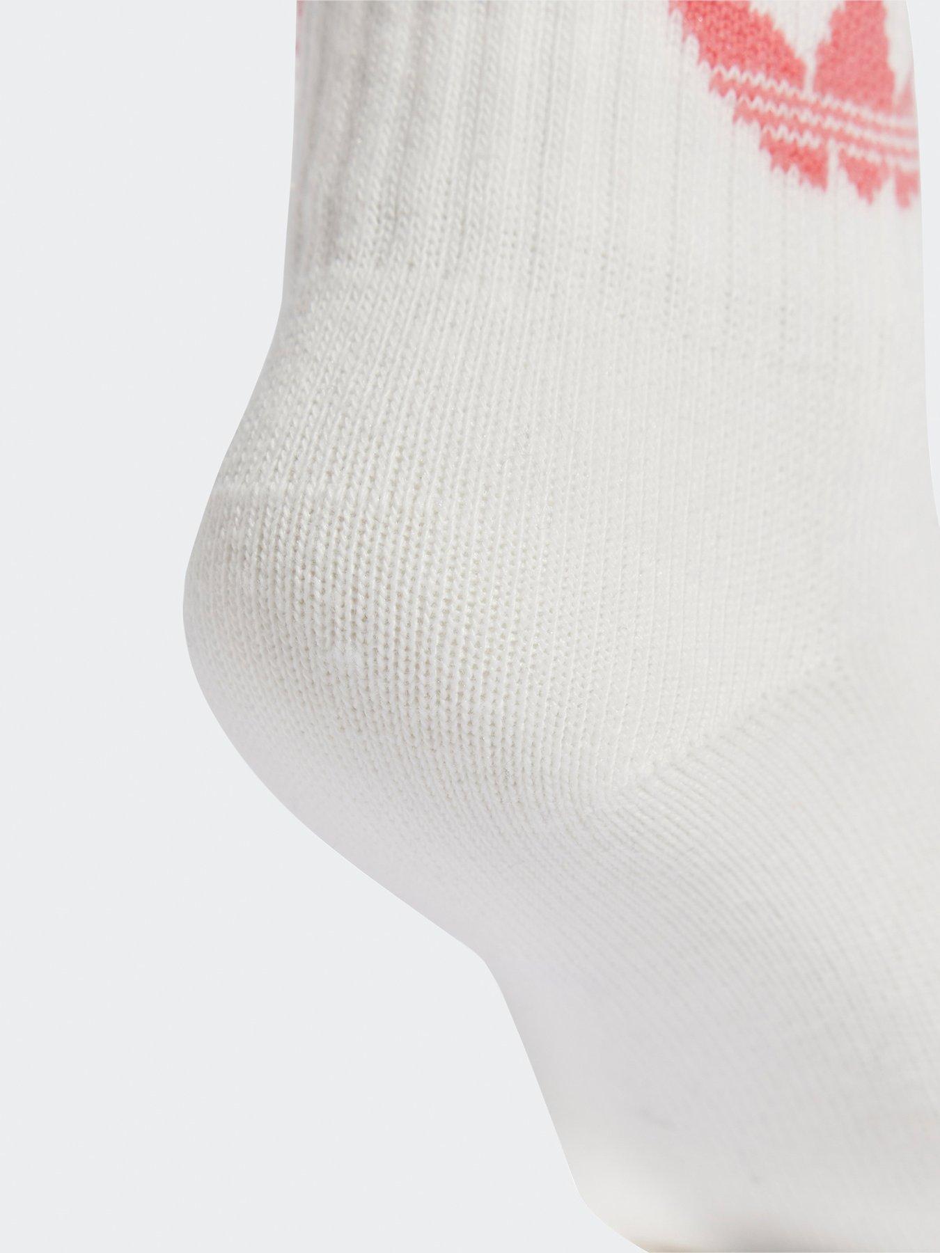 Image 4 of 4 of adidas Originals Kids Unisex Ankle Socks 6 Pairs  - White