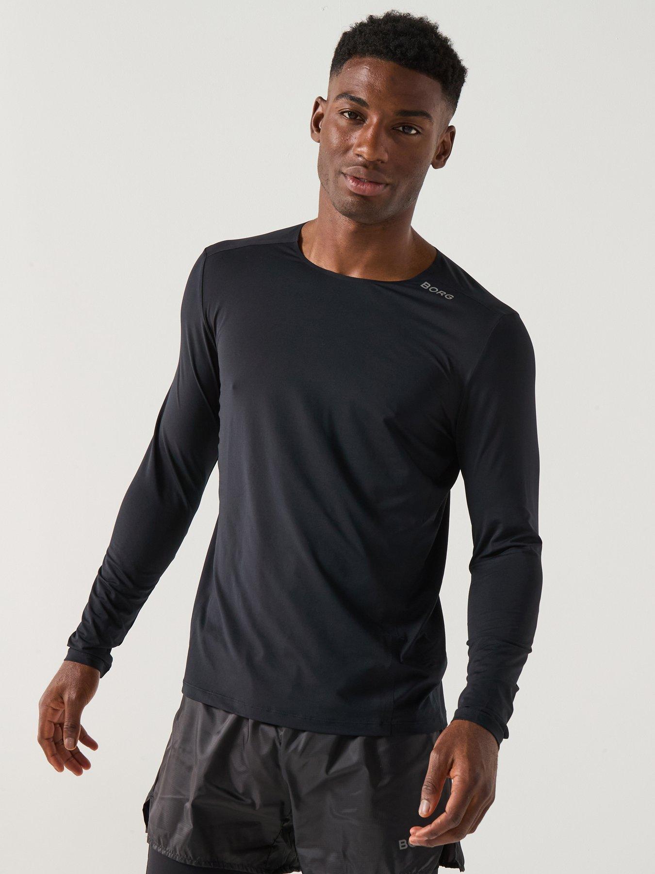 Bjorn Borg Running Feather Long Sleeve T-Shirt - Black