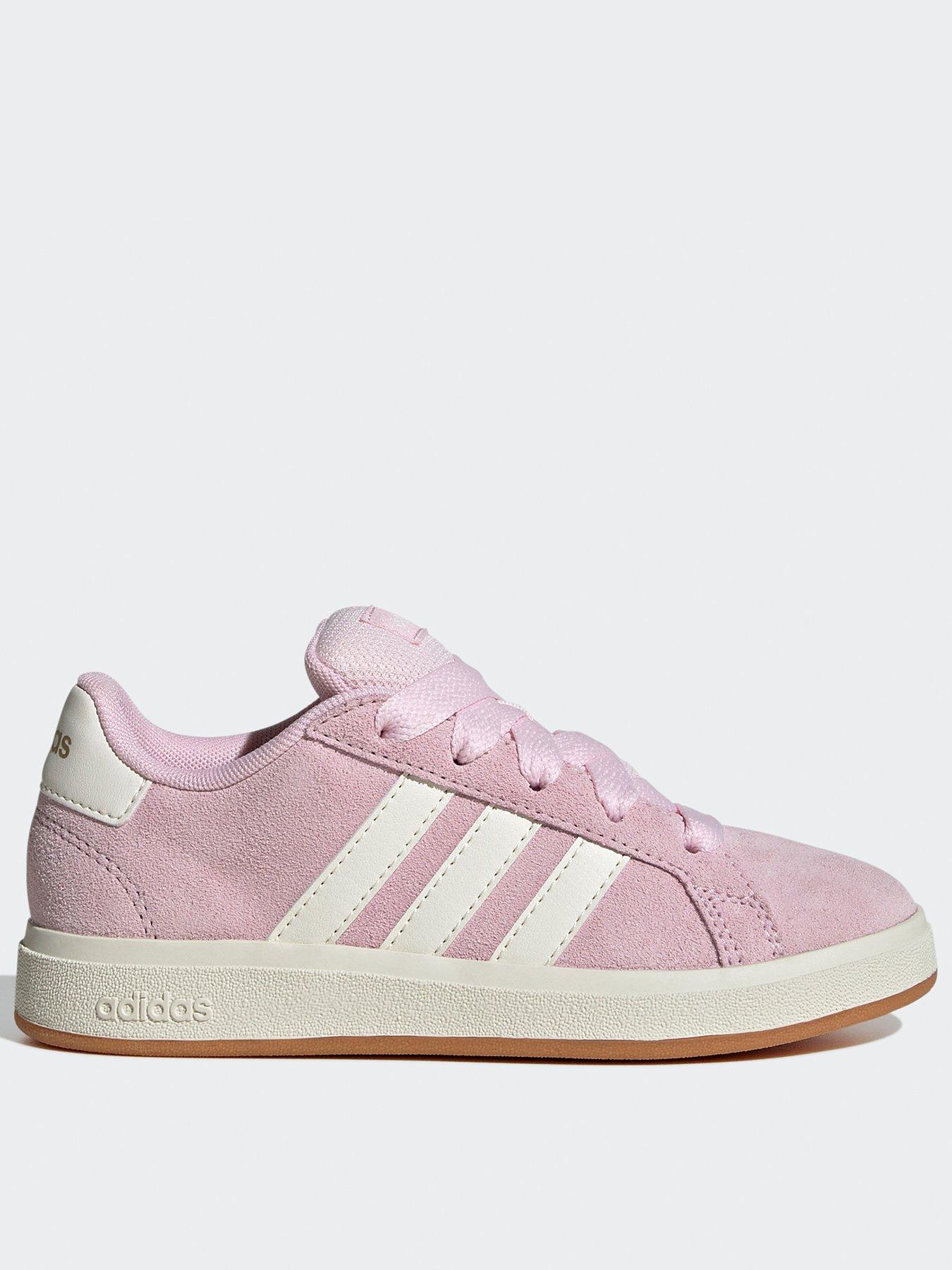 adidas Sportswear Kids Unisex Grand Court 00s Shoes, Clear Pink, Size 3 Older