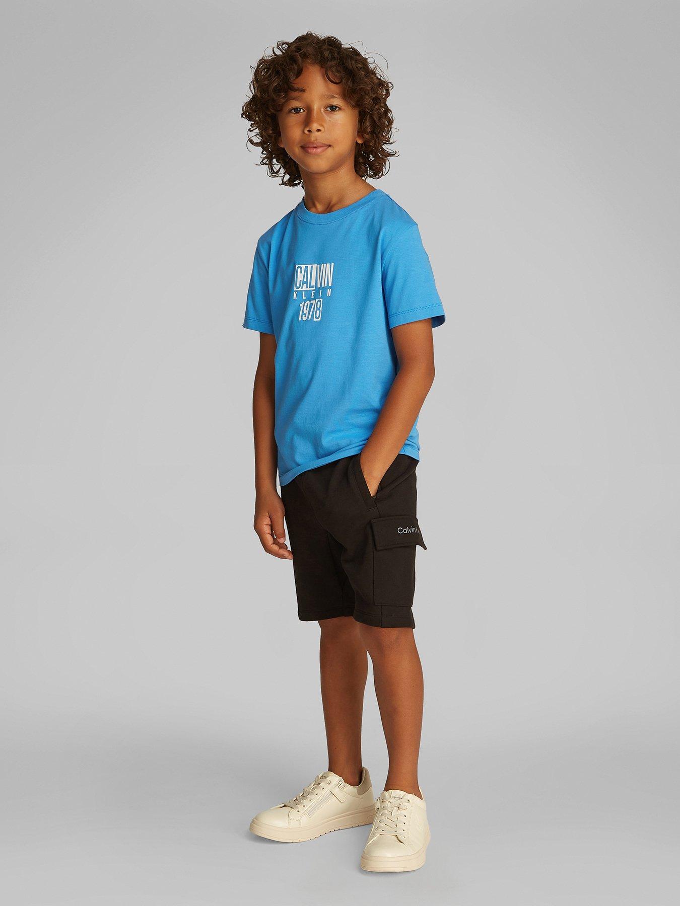undefined Boys Good Level Regular Short Sleeve T-Shirt - Blue