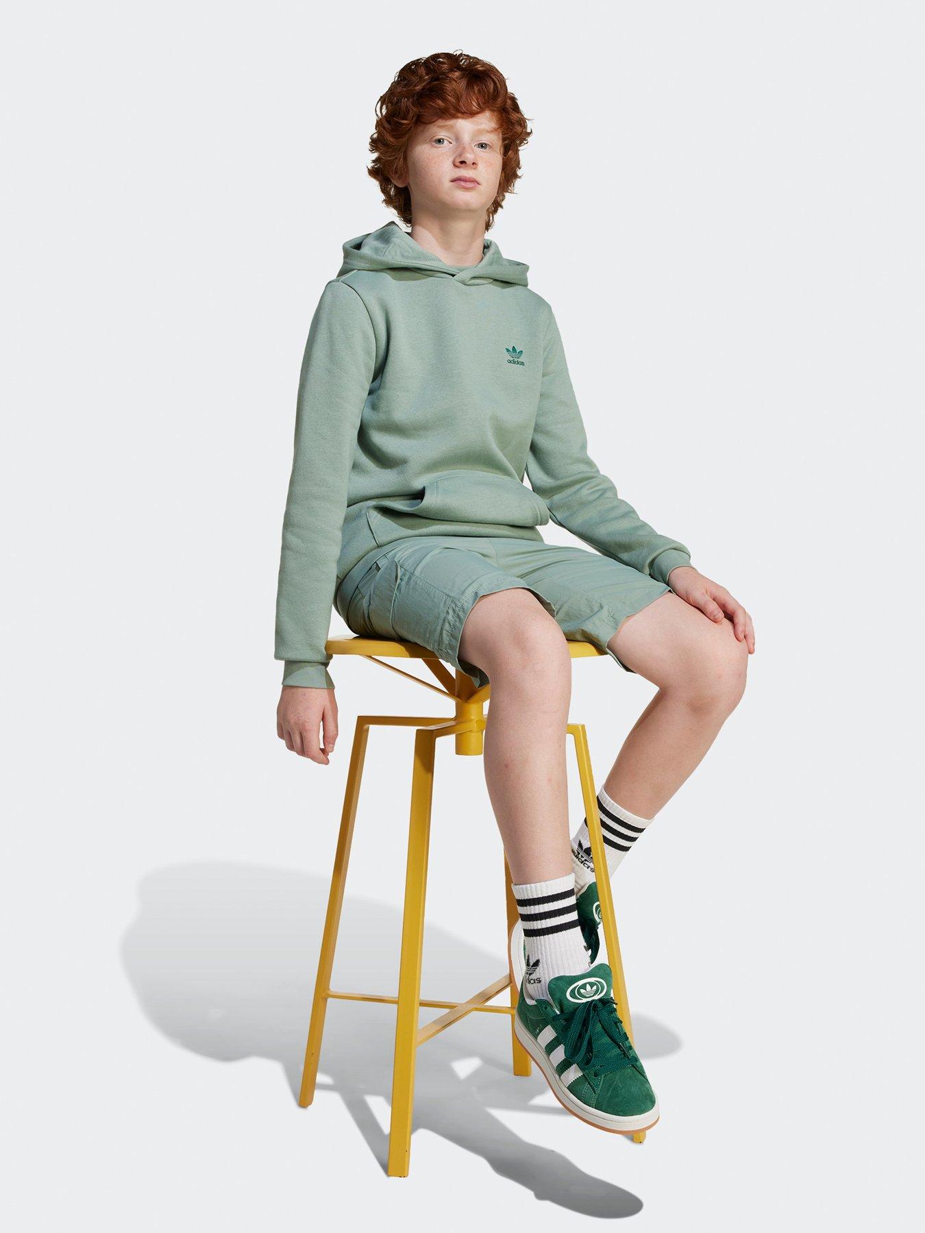 Image 3 of 5 of adidas Originals Junior Boys Hoodie  - Green