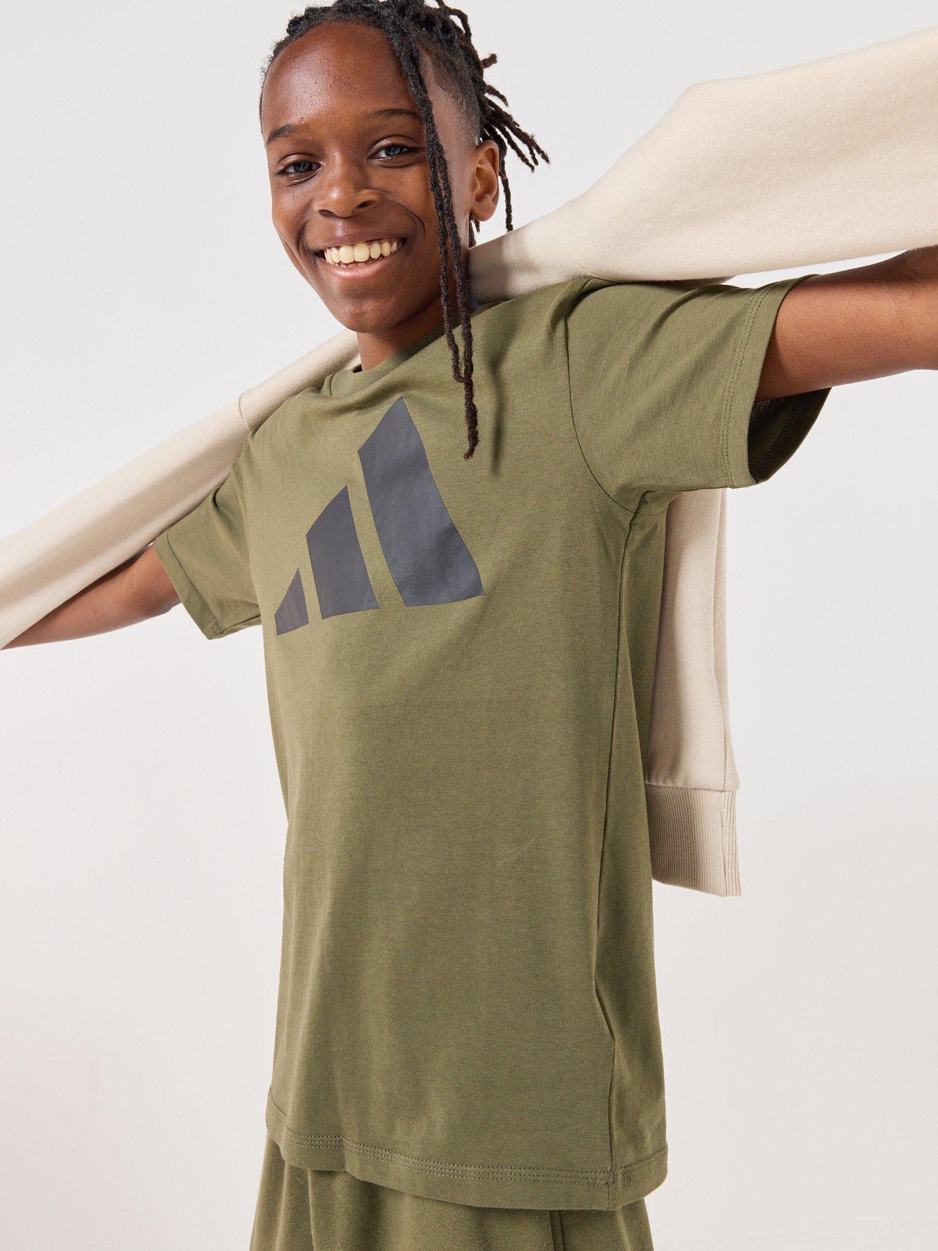 Adidas Sportswear Junior Boys Essentials T-Shirt - Green