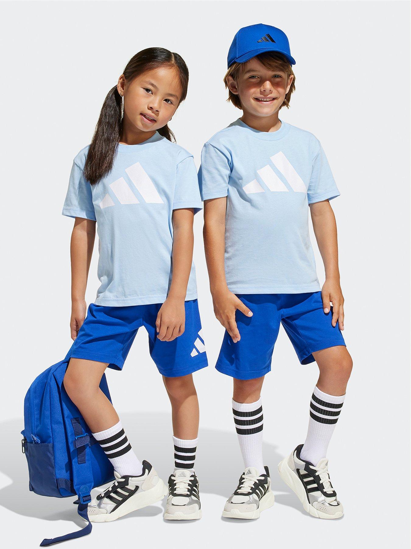 undefined Kids Unisex Essentials Tee Set  - Blue