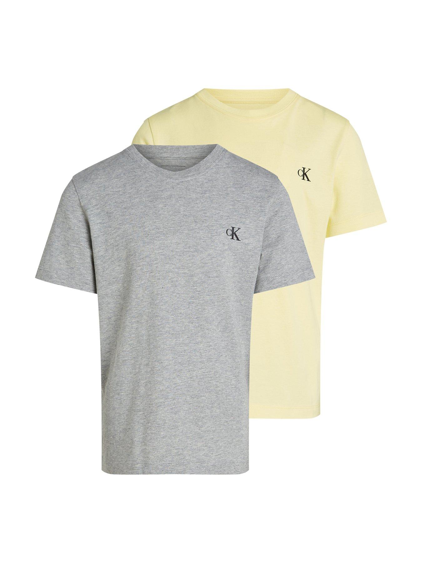 undefined Boys 2 Pack of Monogram Short Sleeve T-Shirts - Multi