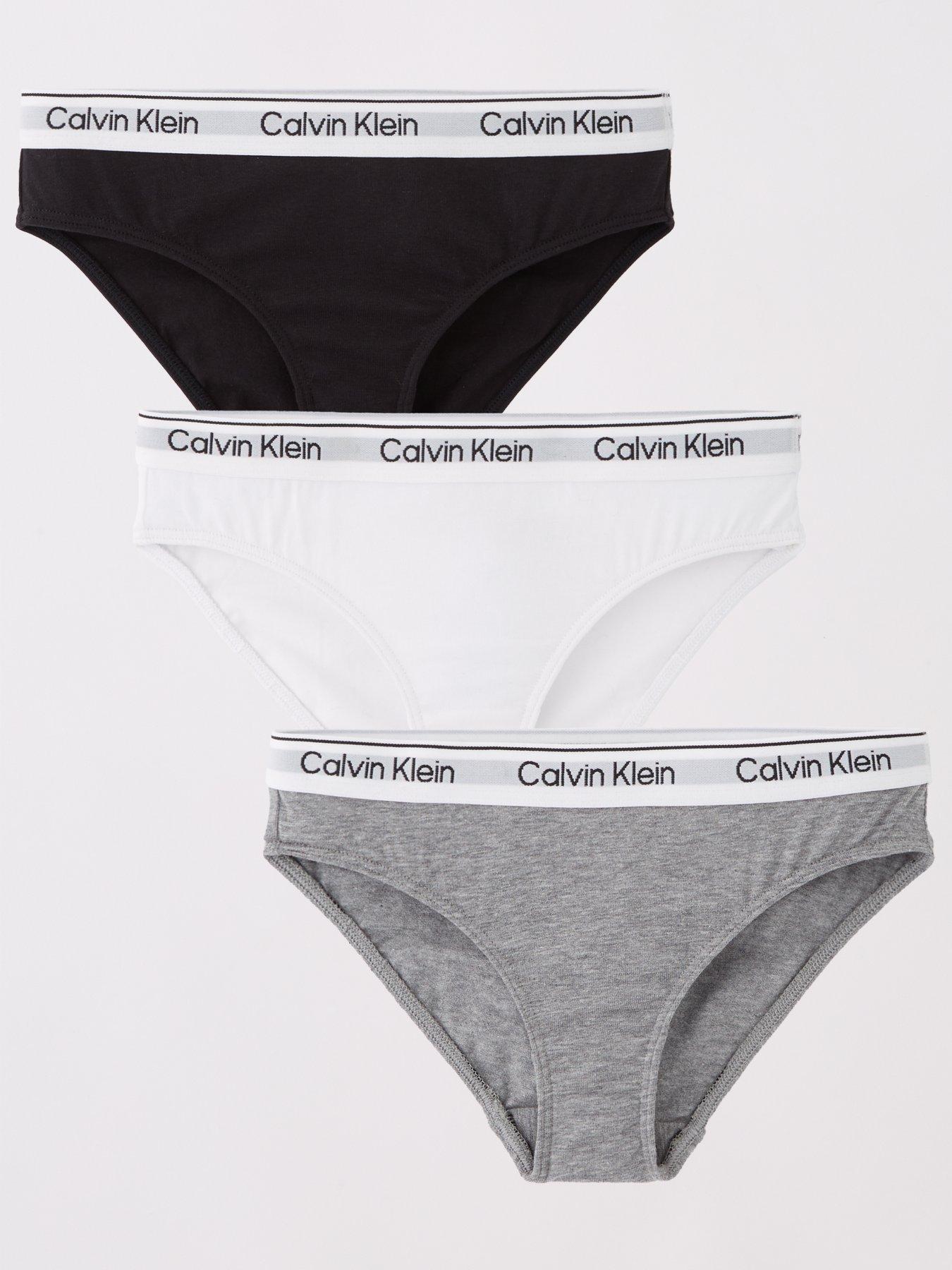 undefined Girls 3 Pack Modern Cotton Bikini Briefs - Multi
