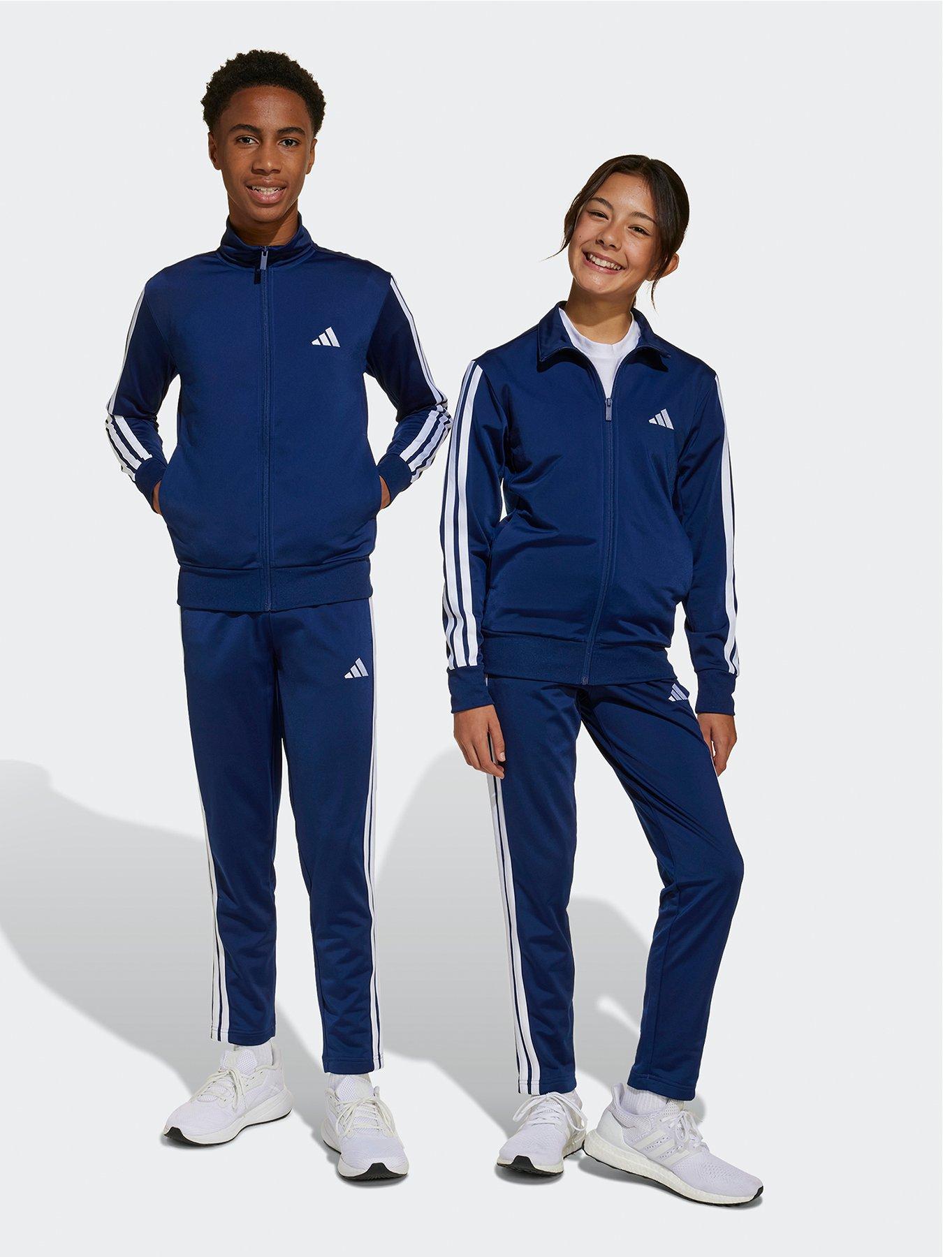 Image 1 of 5 of adidas Sportswear Junior Boys Essentials Climacool Track Suit  - Blue