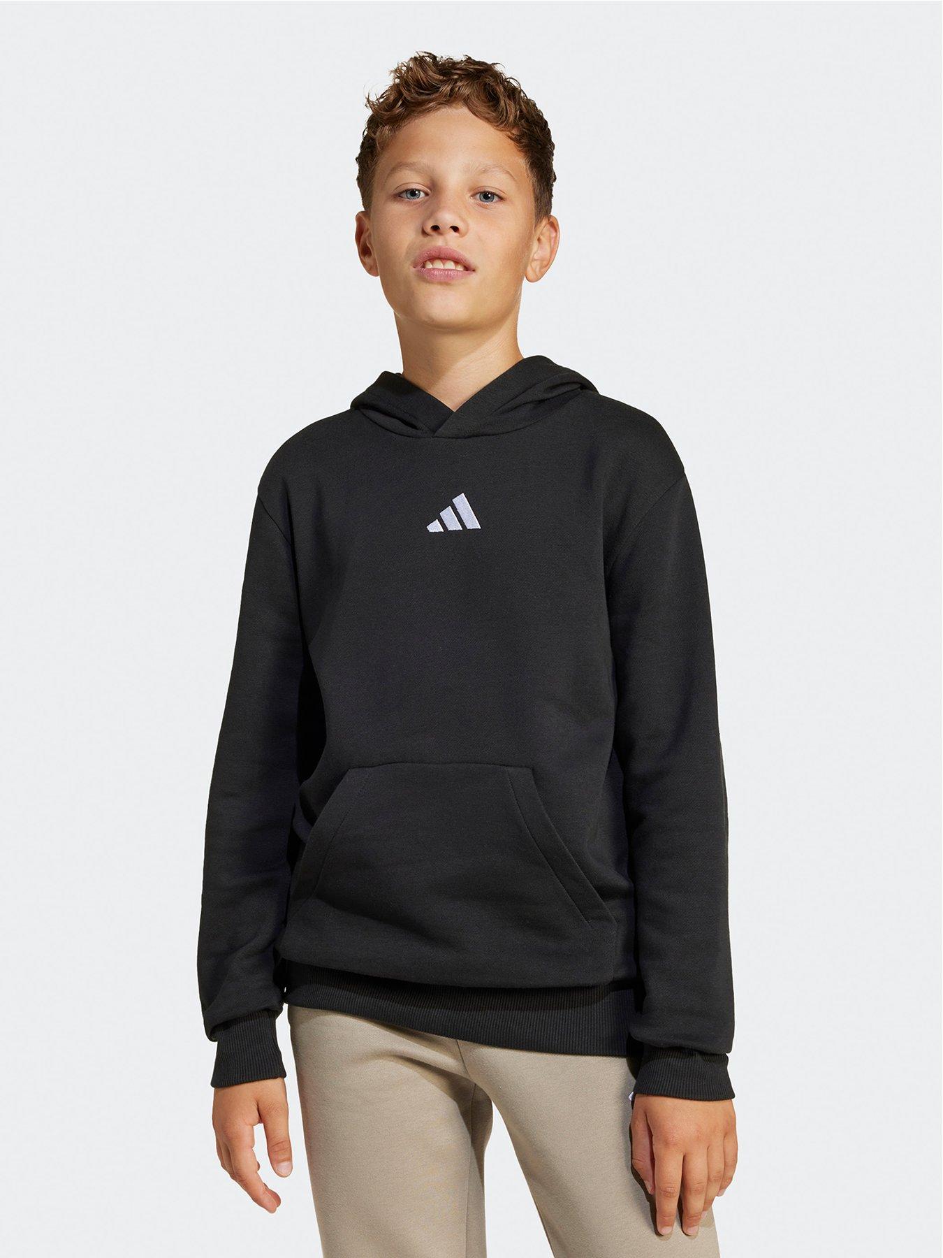 undefined Junior Boys Essentials Hoodie - Black