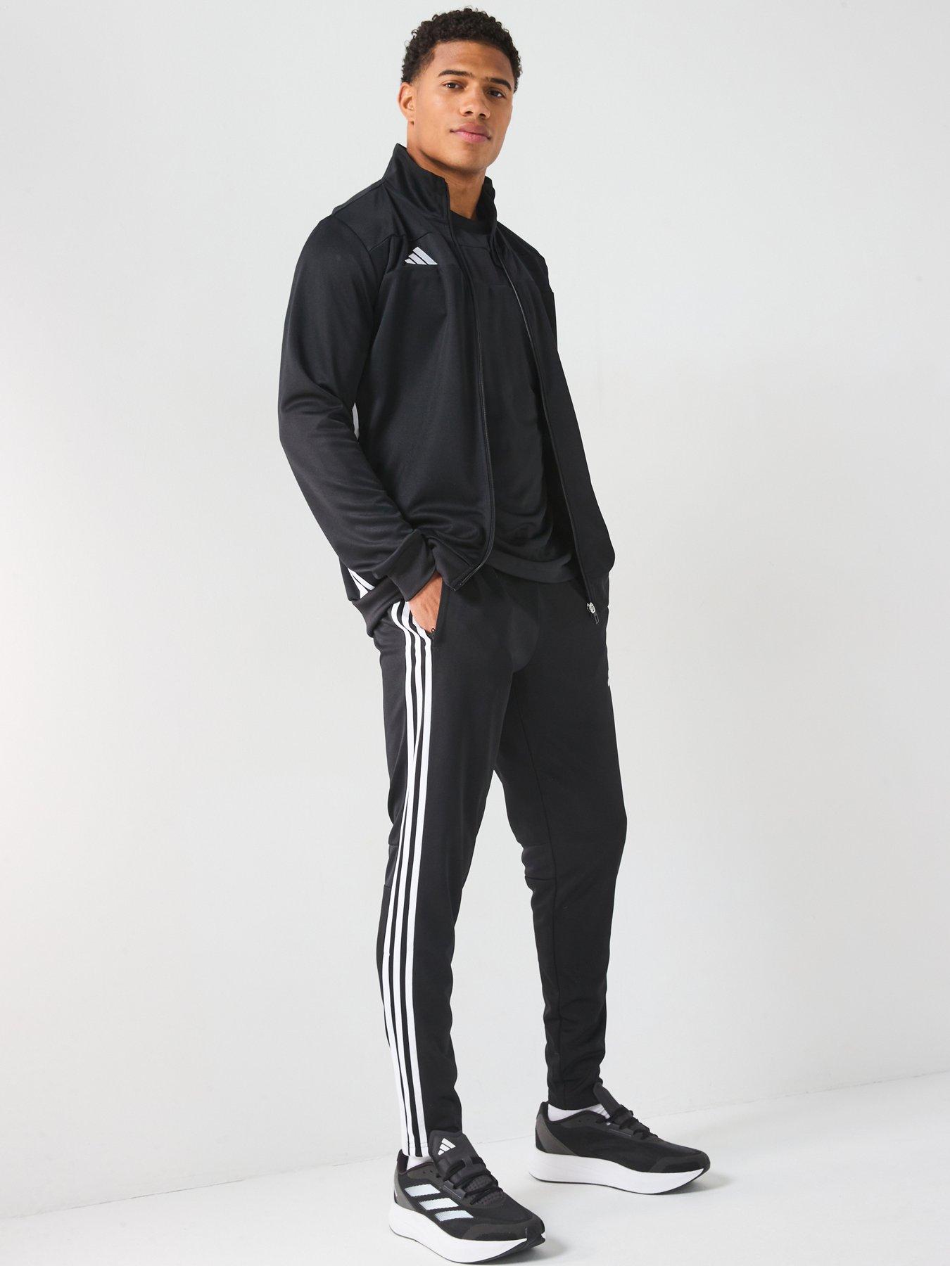 undefined Mens Tiro Essentials Tracksuit - Black/white