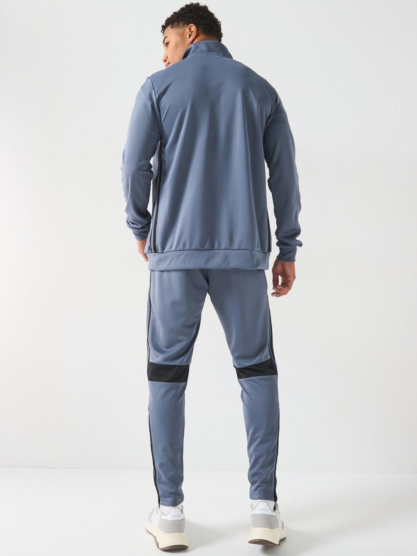 Image 2 of 6 of adidas Mens Tiro Essentials Tracksuit - Black/orange