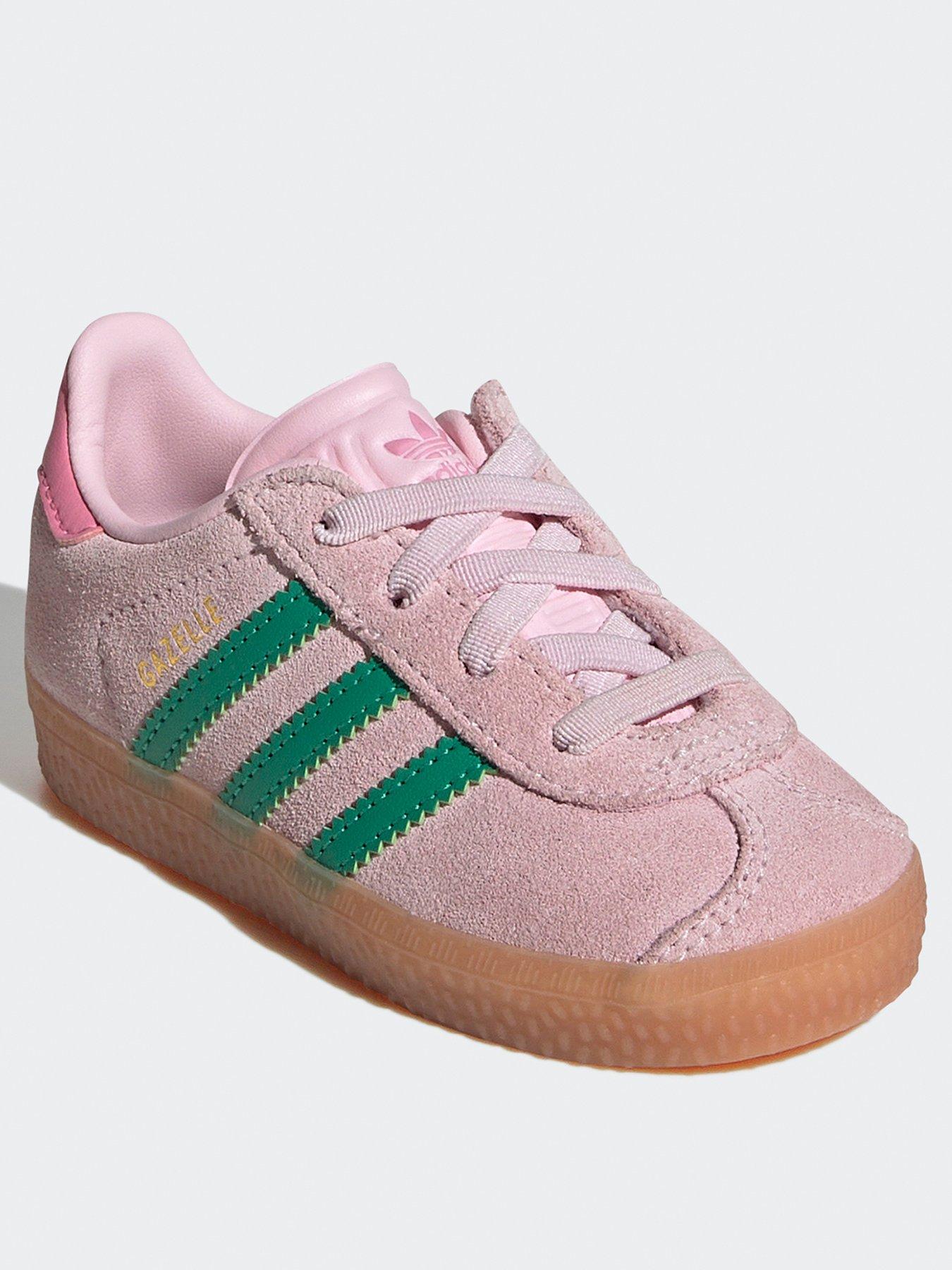 Image 2 of 7 of adidas Originals Infant Unisex Gazelle Comfort Closure Elastic Laces Shoes Kids - Pink
