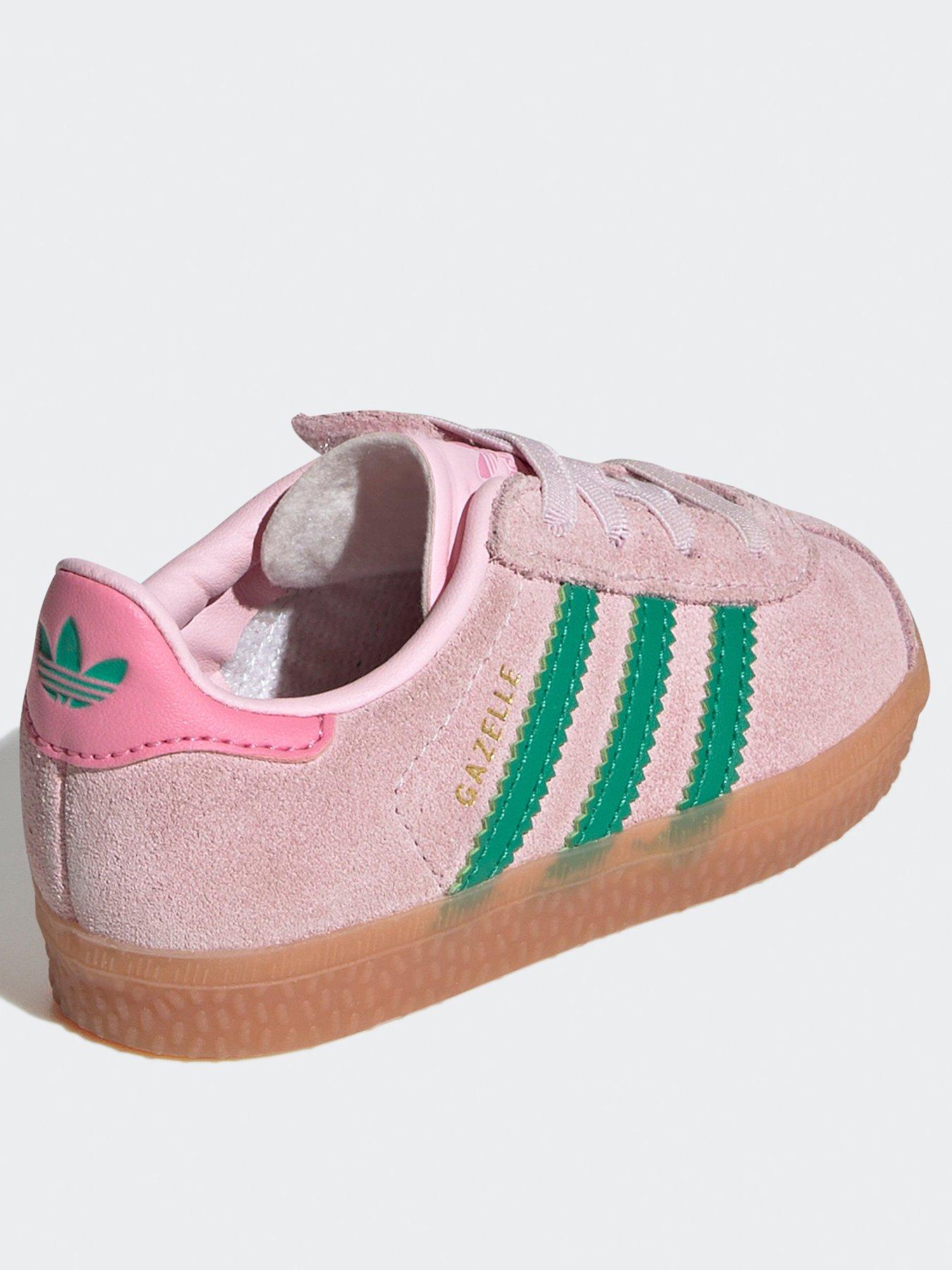 Image 3 of 7 of adidas Originals Infant Unisex Gazelle Comfort Closure Elastic Laces Shoes Kids - Pink