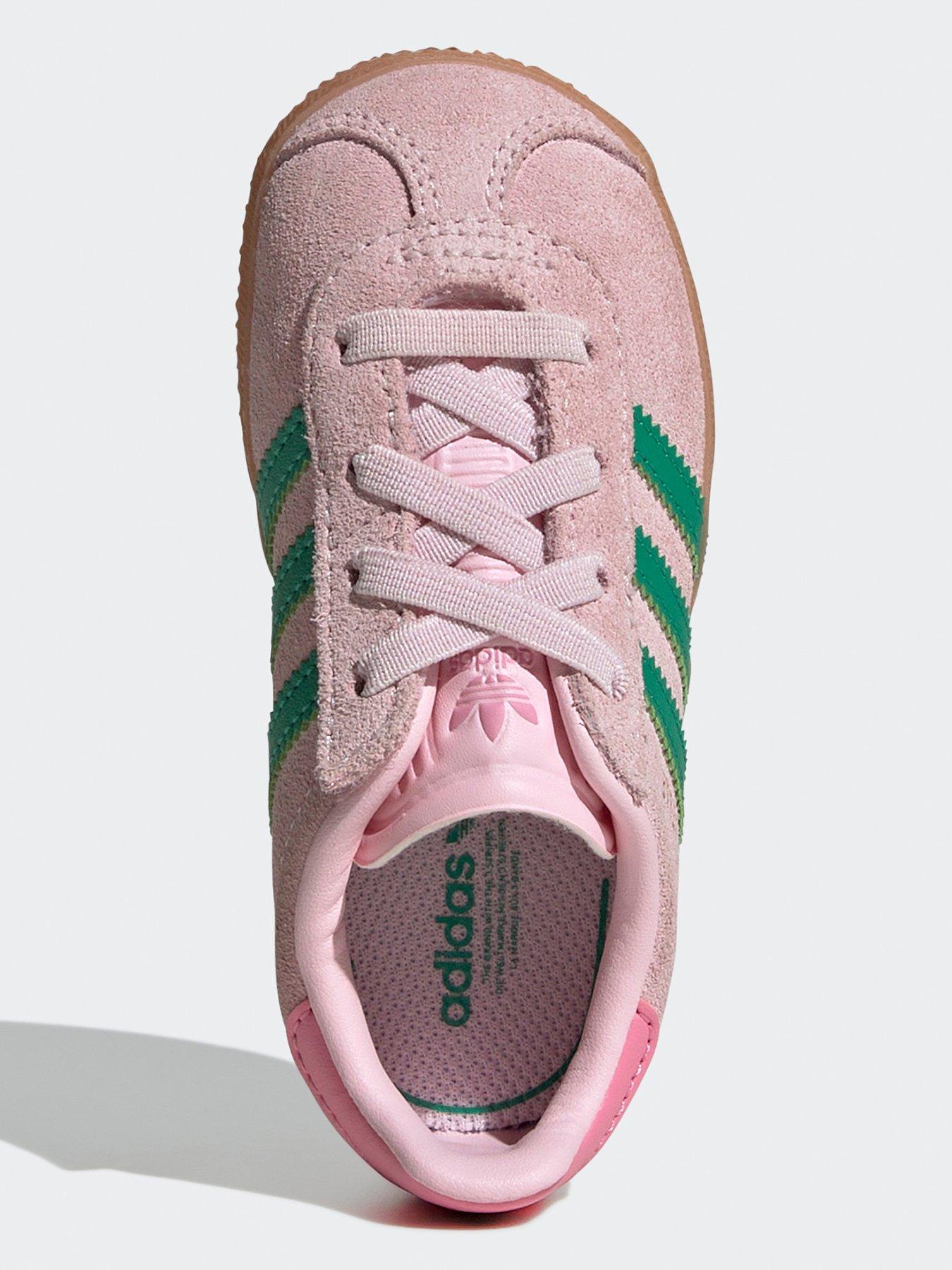 Image 4 of 7 of adidas Originals Infant Unisex Gazelle Comfort Closure Elastic Laces Shoes Kids - Pink